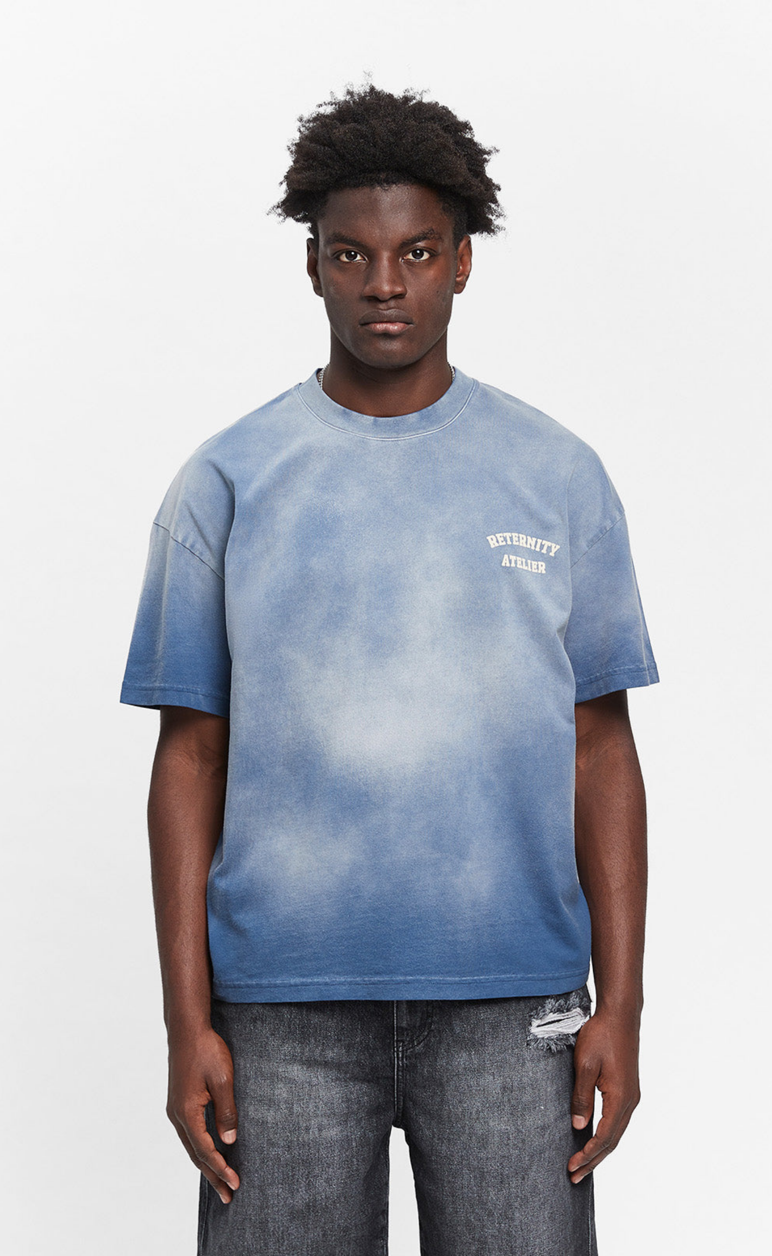 ARTS & CRAFT WASHED BLUE T-SHIRT