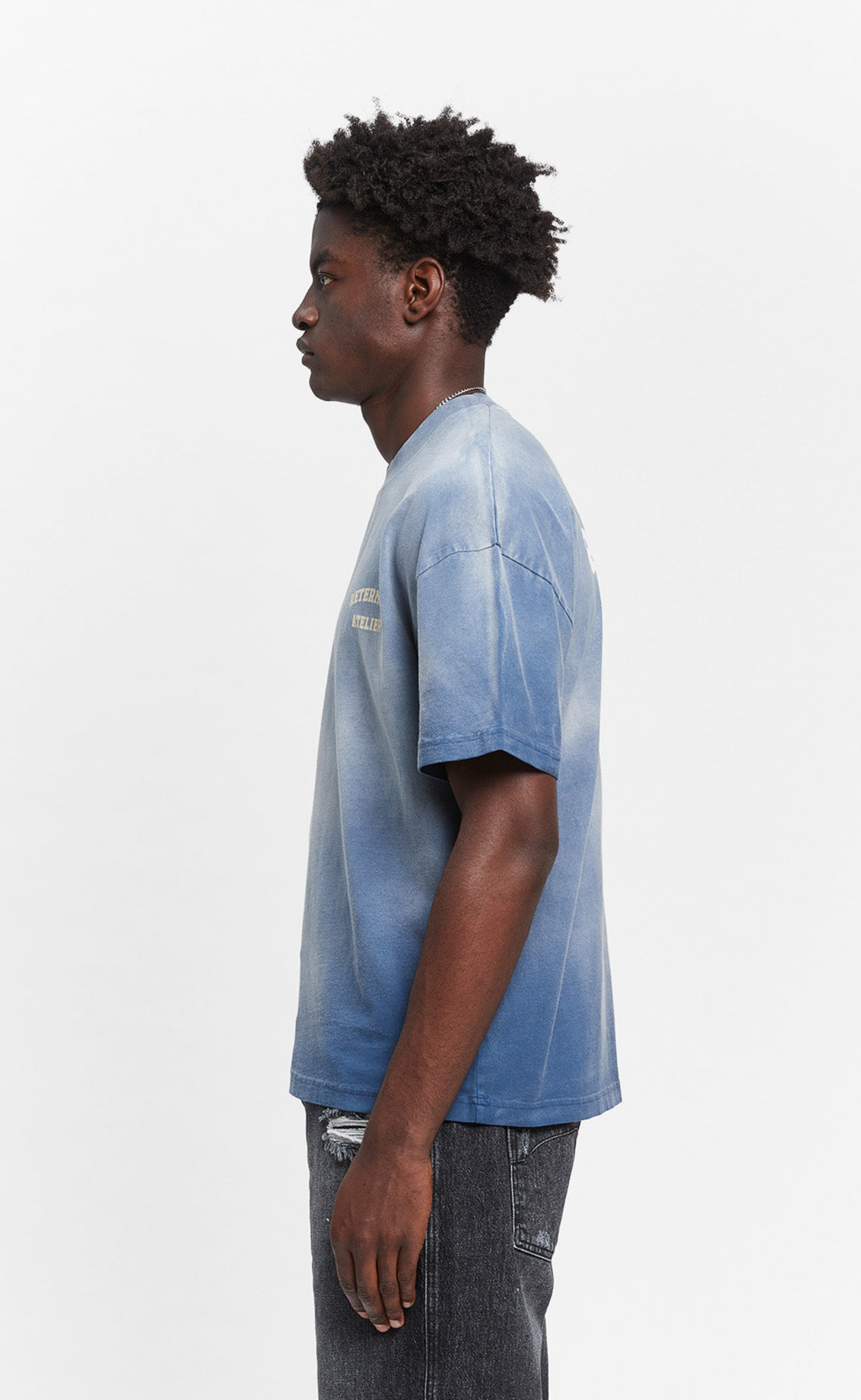 ARTS & CRAFT WASHED BLUE T-SHIRT