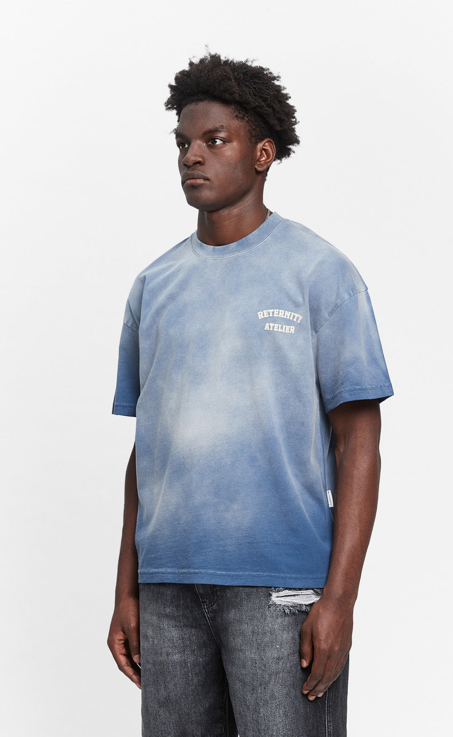 ARTS & CRAFT WASHED BLUE T-SHIRT