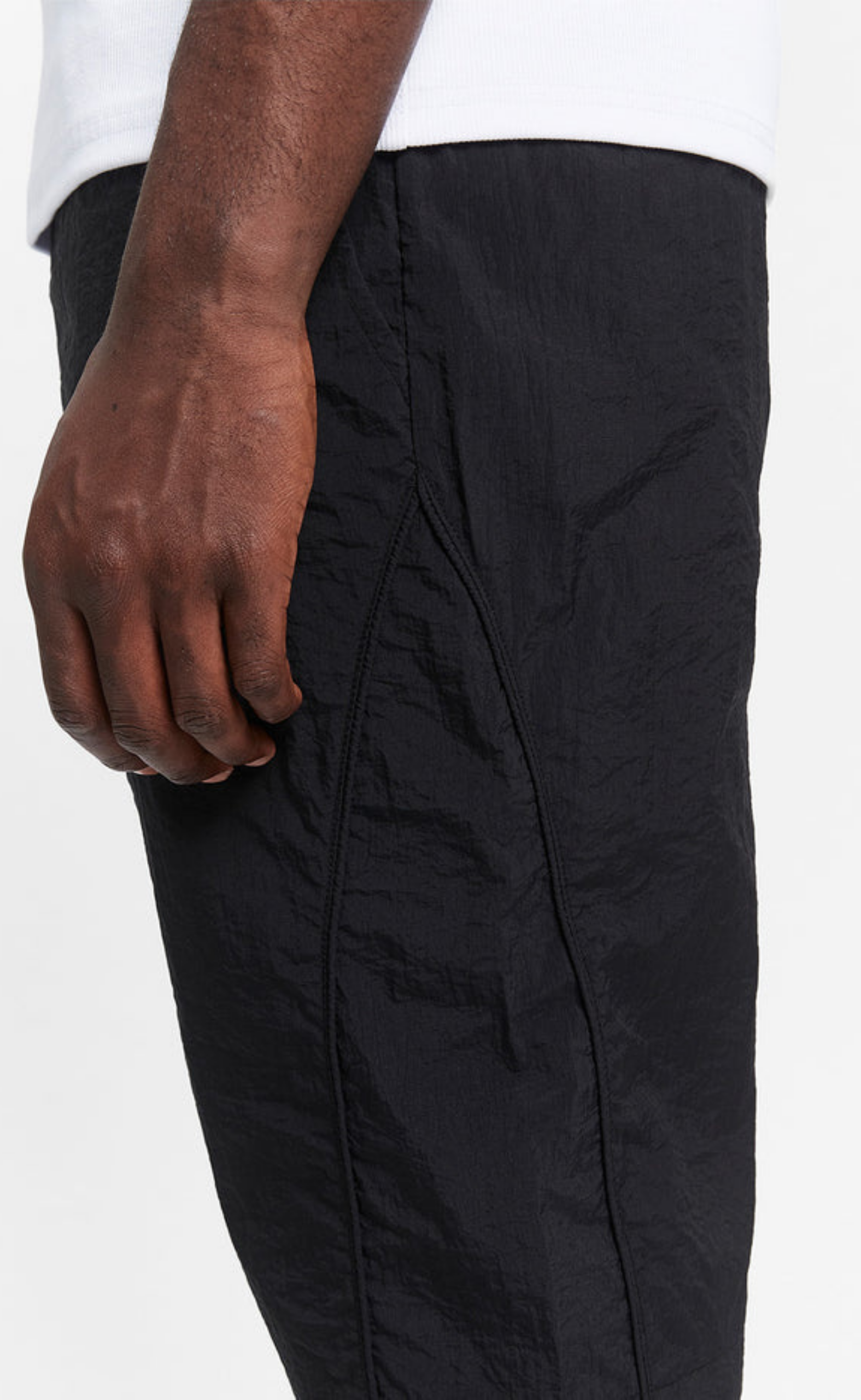 BAGGY TRACK BLACK SHORTS