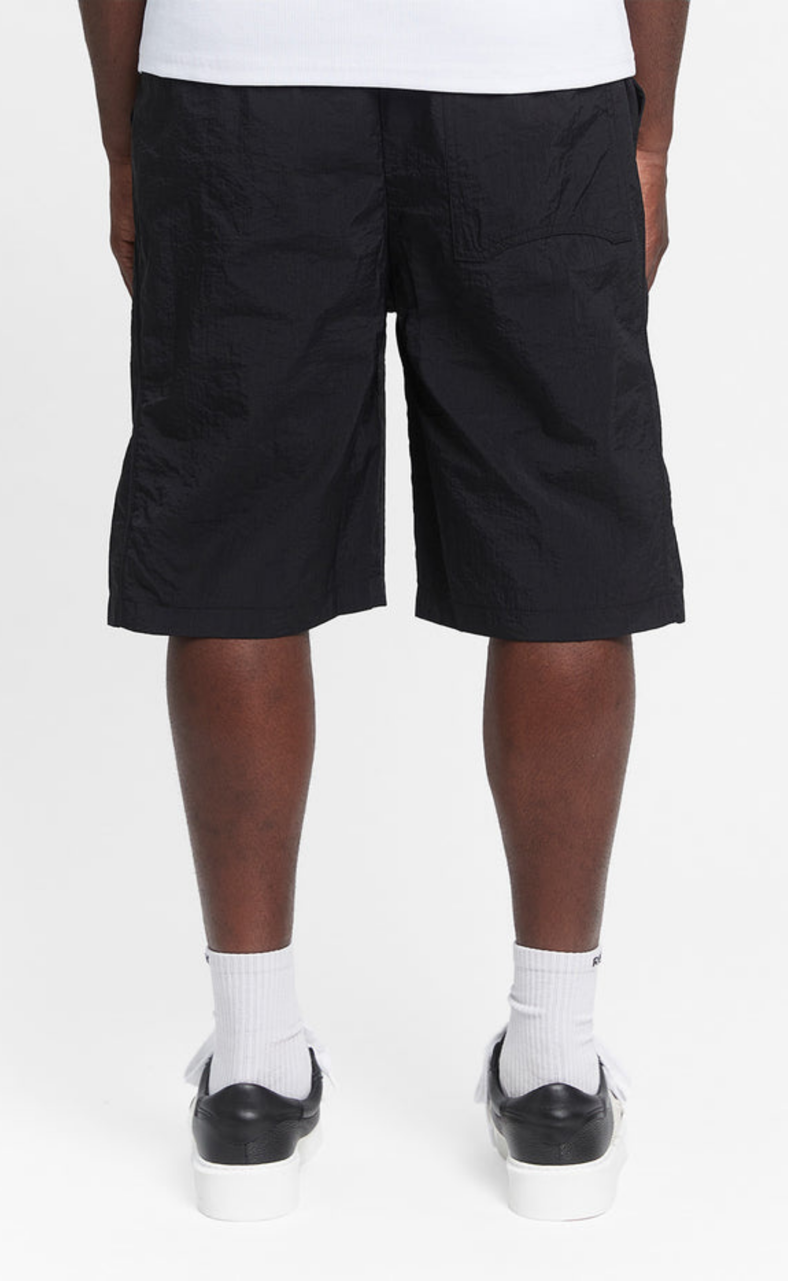 BAGGY TRACK BLACK SHORTS