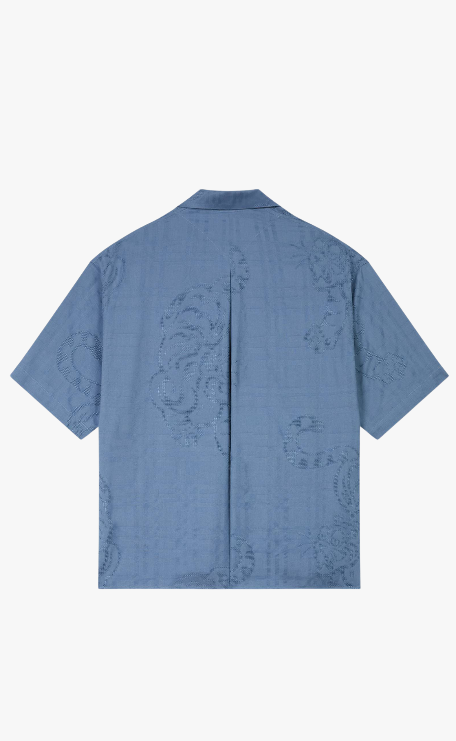 BAMBOO TIGER HAWAIIAN BLUE SHIRT