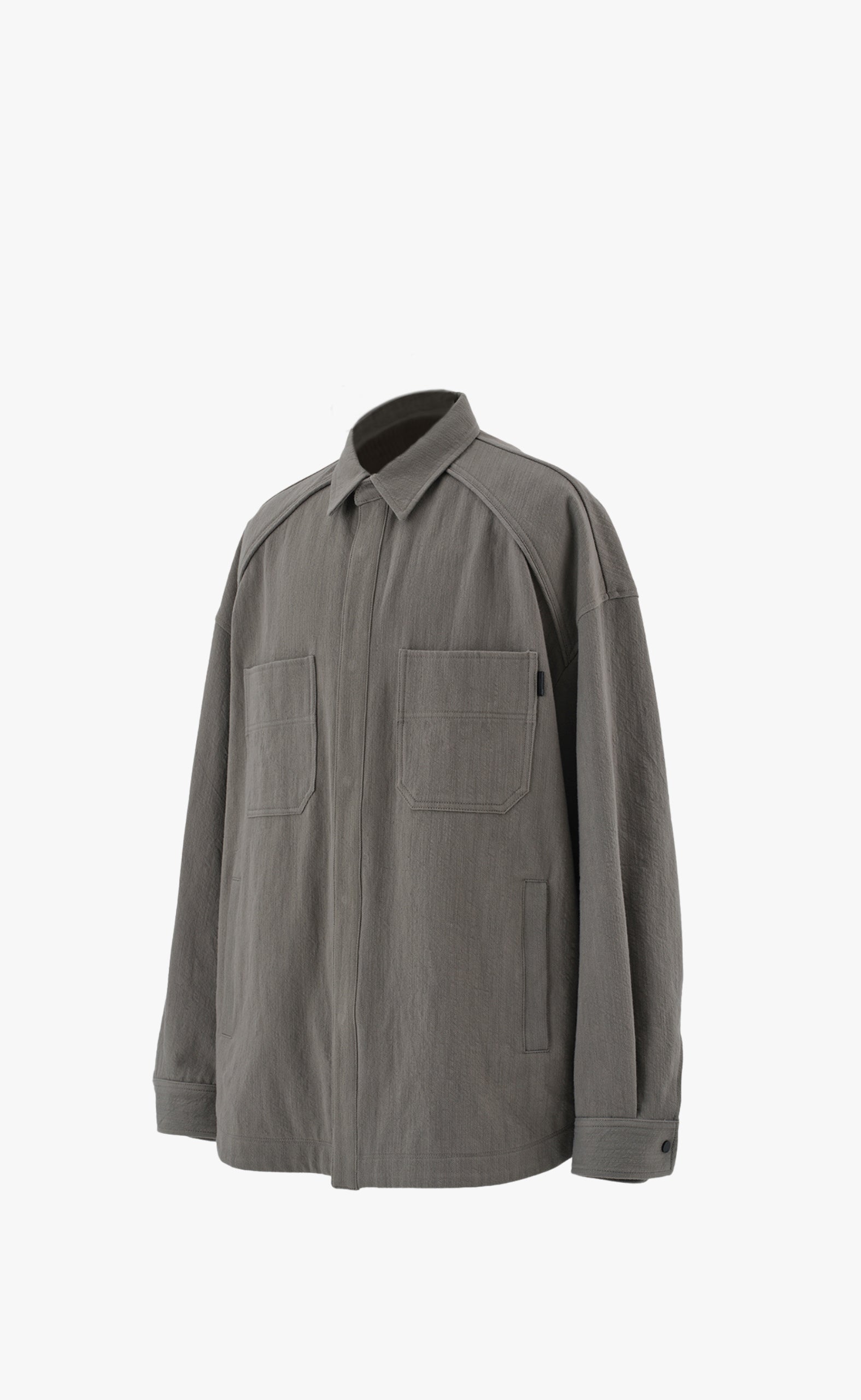 MULTI POCKET DENIM BEIGE SHIRT