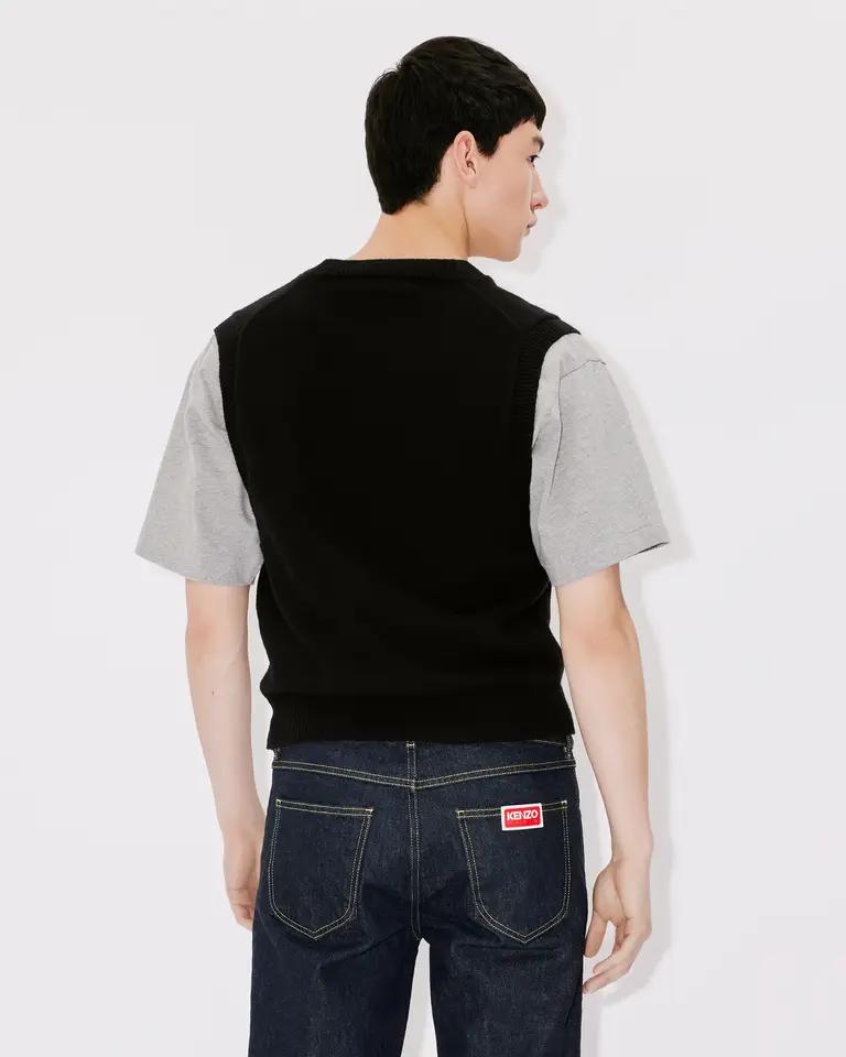 BLACK BOKE FLOWER CREST VEST