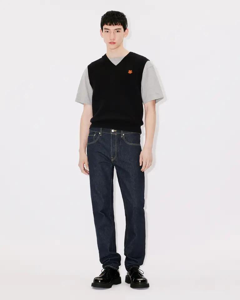 BLACK BOKE FLOWER CREST VEST