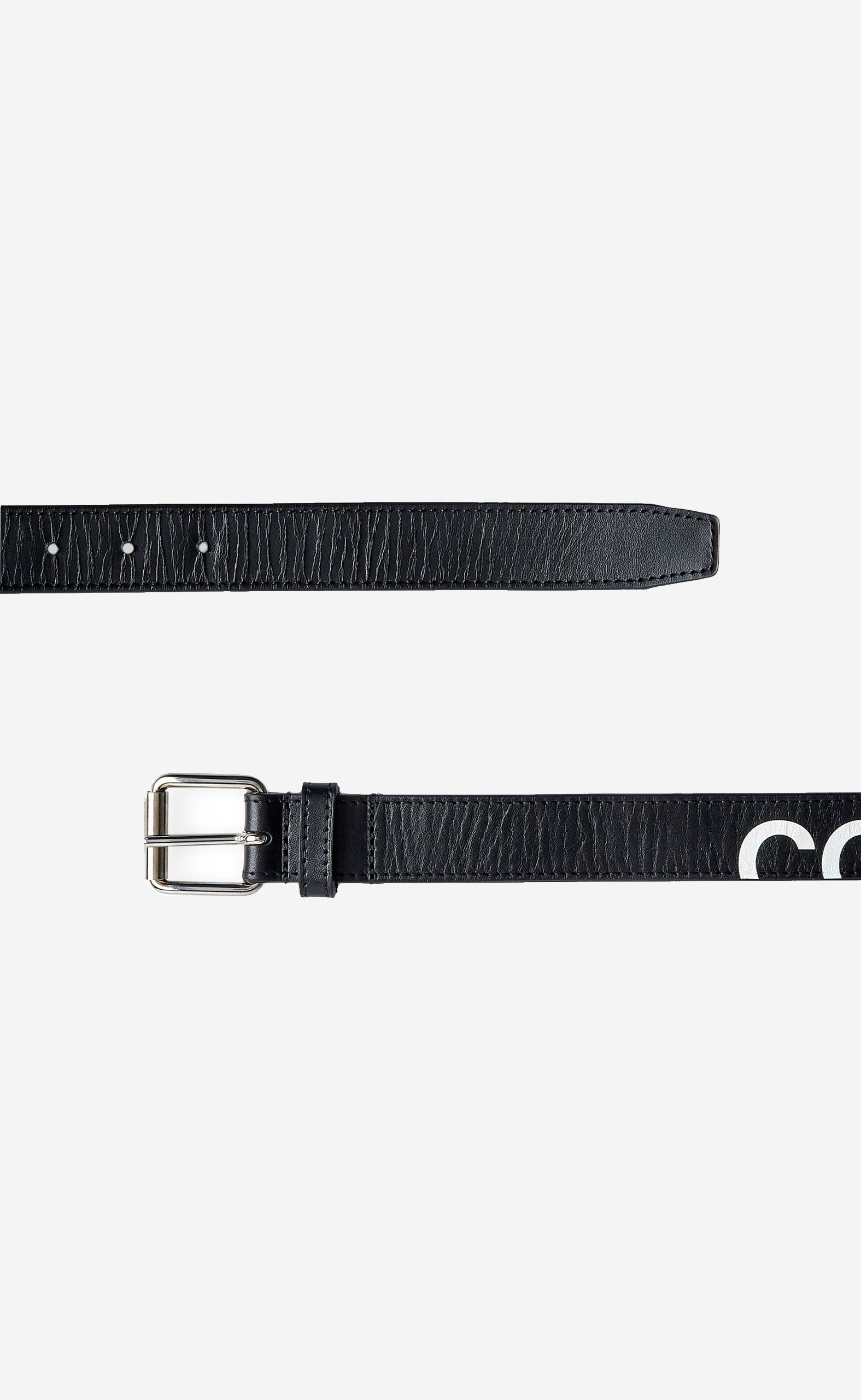 BLACK HUGE LOGO BELT