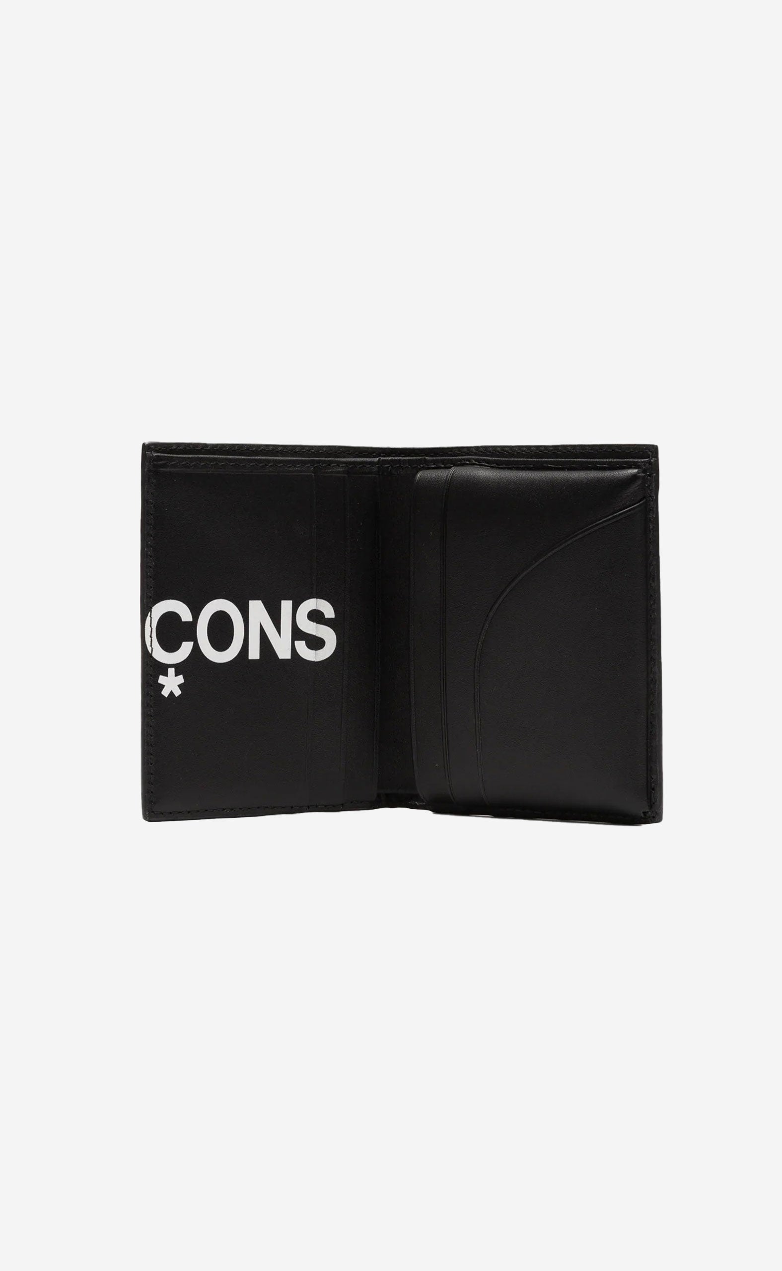 BLACK HUGE LOGO WALLET