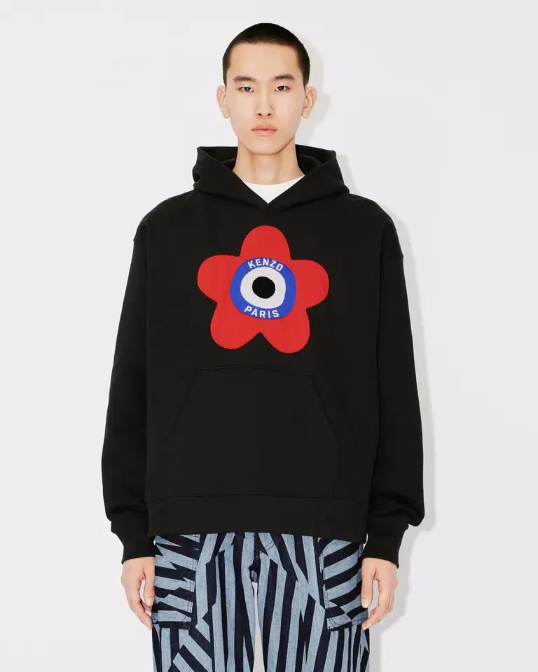 BLACK KENZO TARGET OVERSIZE HOODIE