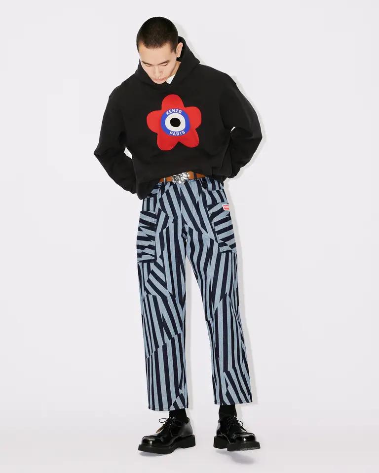 BLACK KENZO TARGET OVERSIZE HOODIE
