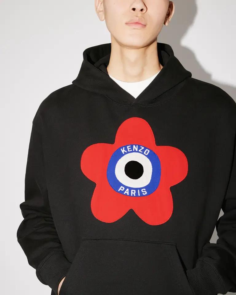 BLACK KENZO TARGET OVERSIZE HOODIE
