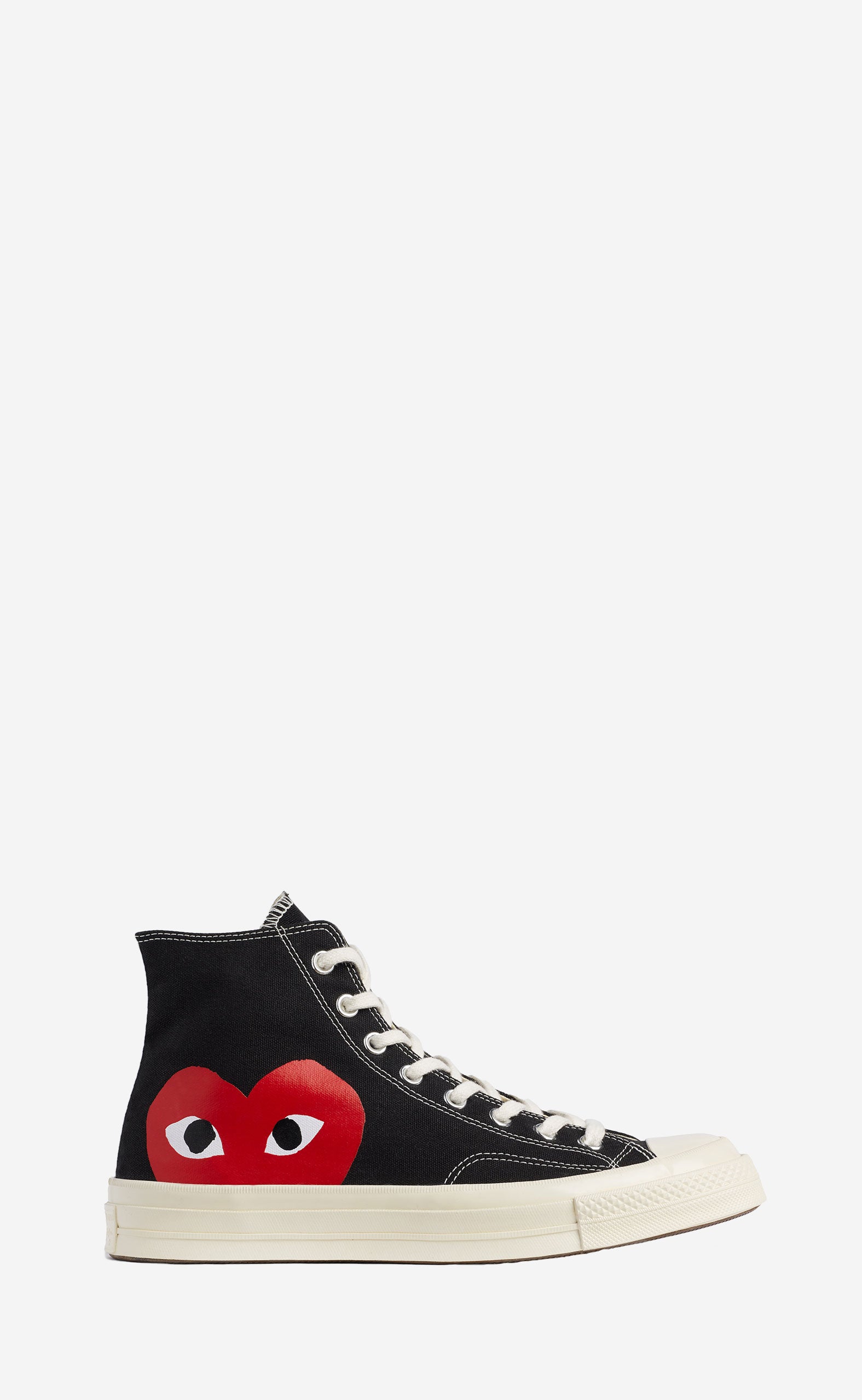 BLACK PLAY COMME DES GARÇONS X CONVERSE RED HEART CHUCK TAYLOR ALL STAR 70 HIGH