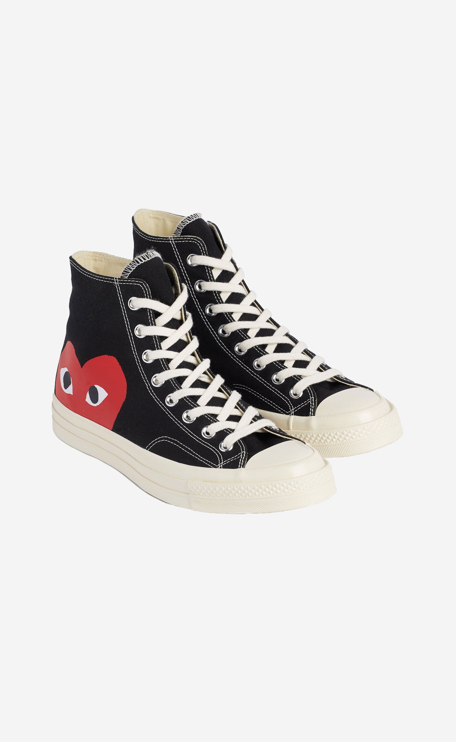 BLACK PLAY COMME DES GARÇONS X CONVERSE RED HEART CHUCK TAYLOR ALL STAR 70 HIGH
