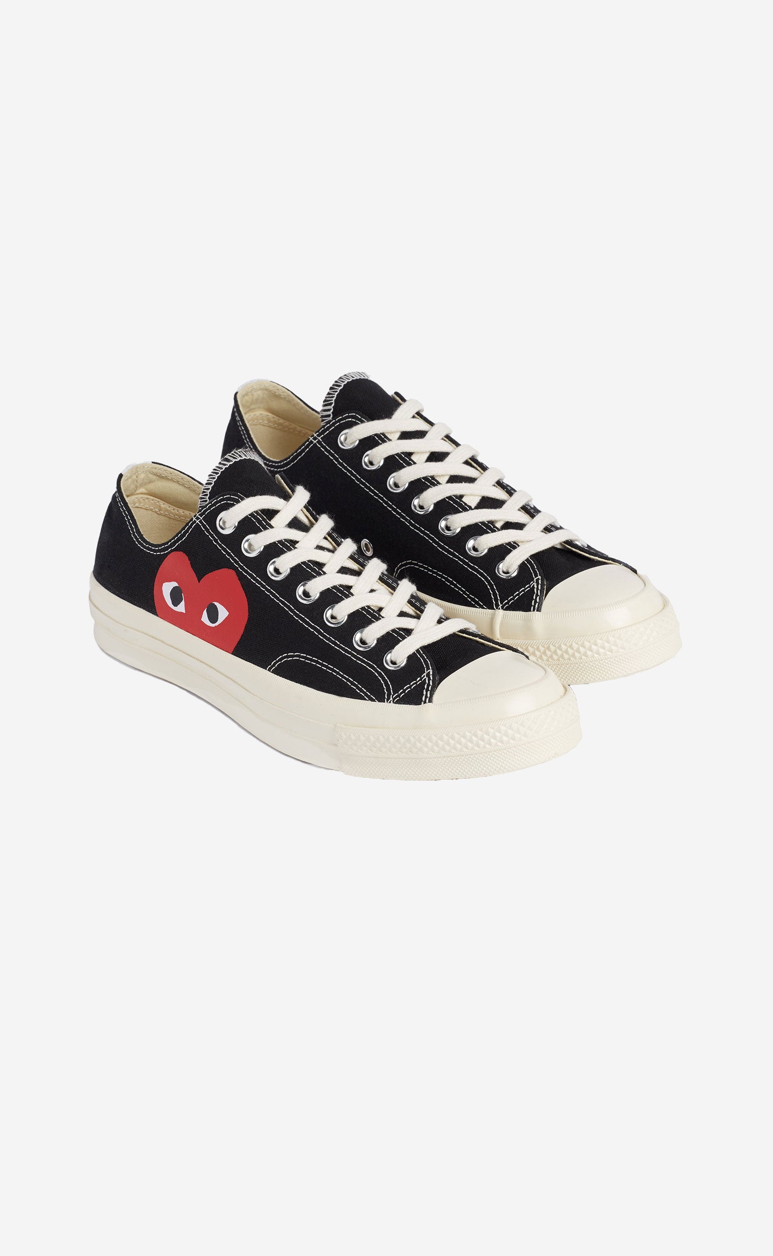 BLACK PLAY COMME DES GARÇONS X CONVERSE RED HEART CHUCK TAYLOR ALL STAR 70 LOW