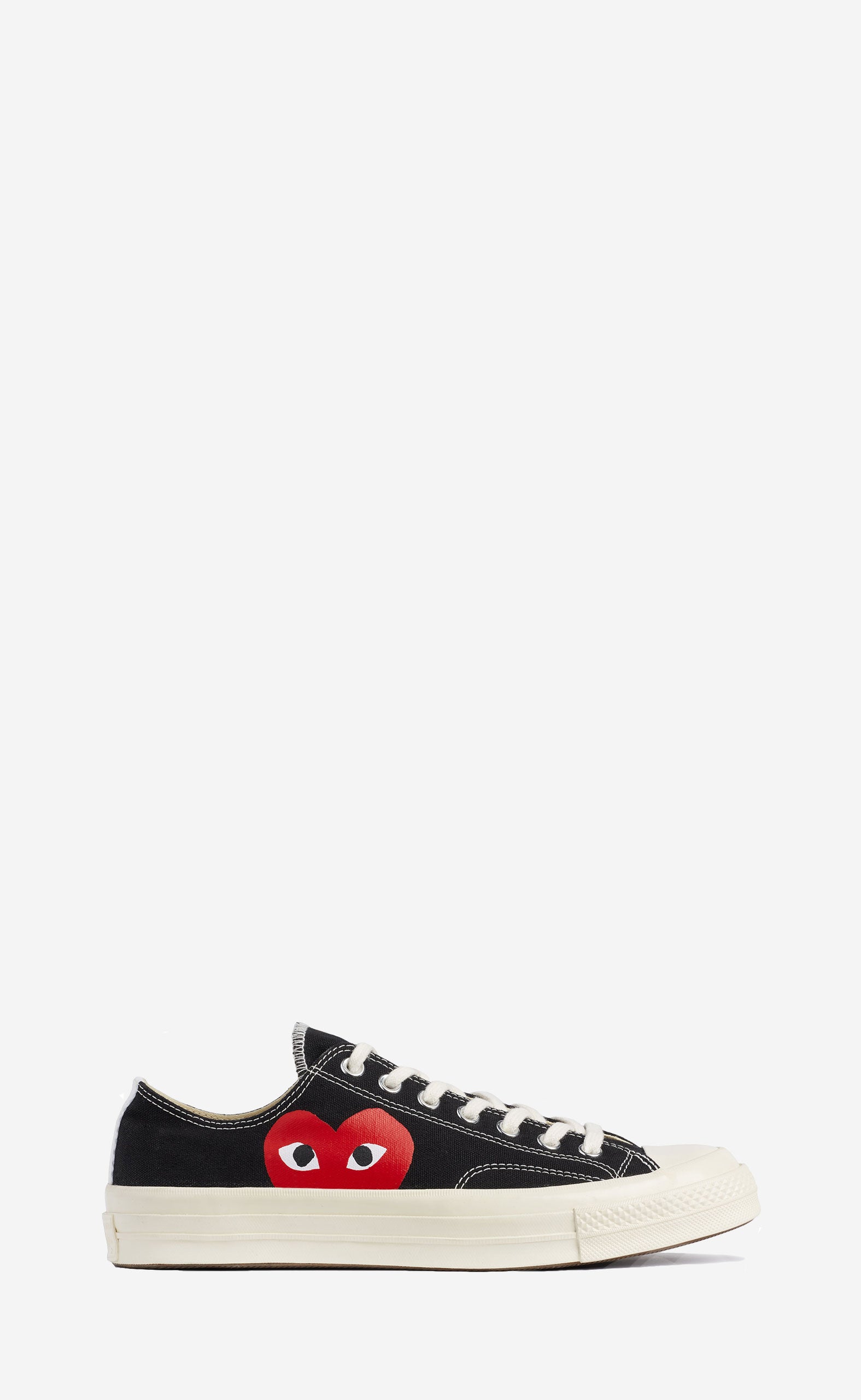 BLACK PLAY COMME DES GARÇONS X CONVERSE RED HEART CHUCK TAYLOR ALL STAR 70 LOW