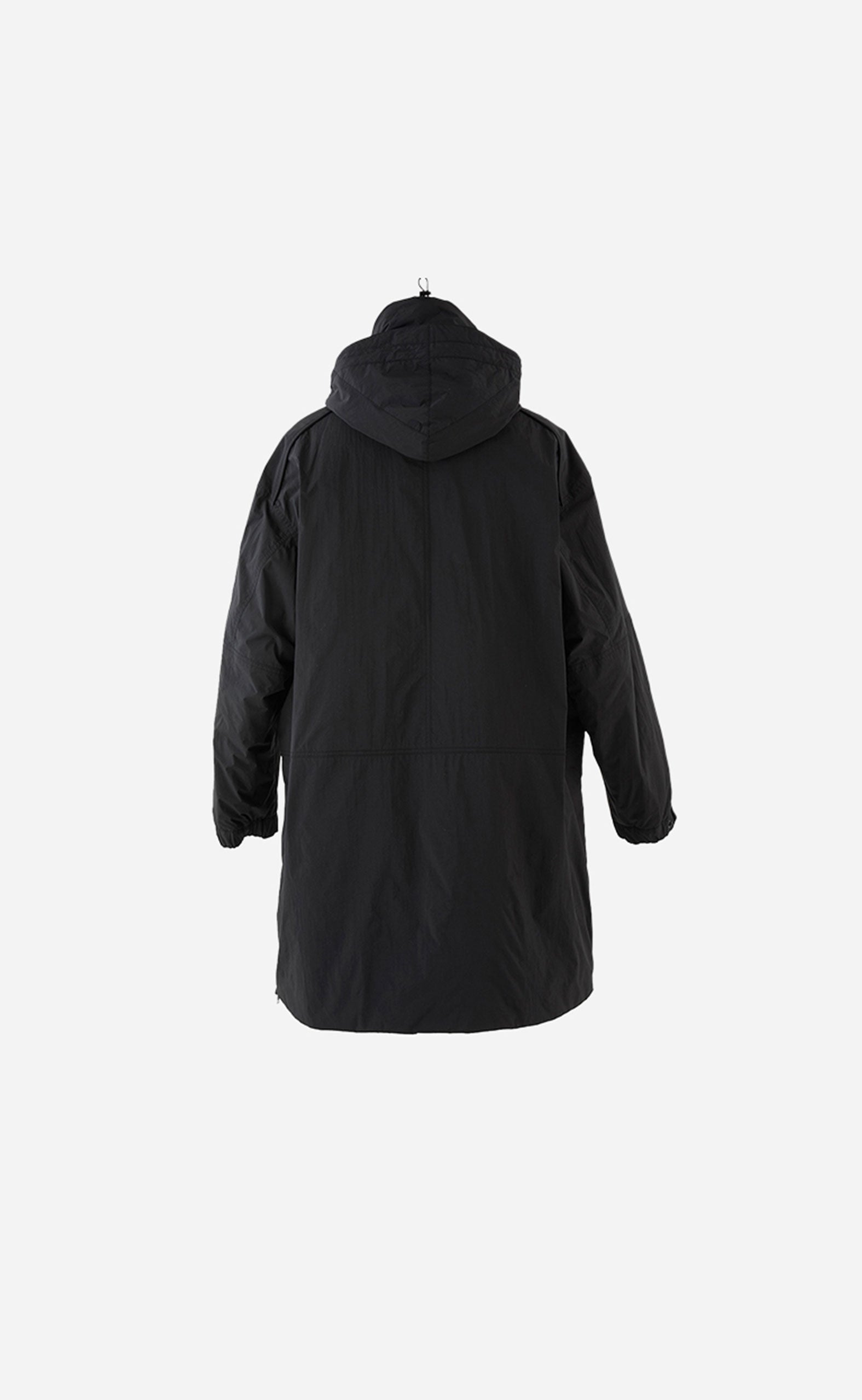 BLACK STAND COLLAR PRIMALOFT JUMPER