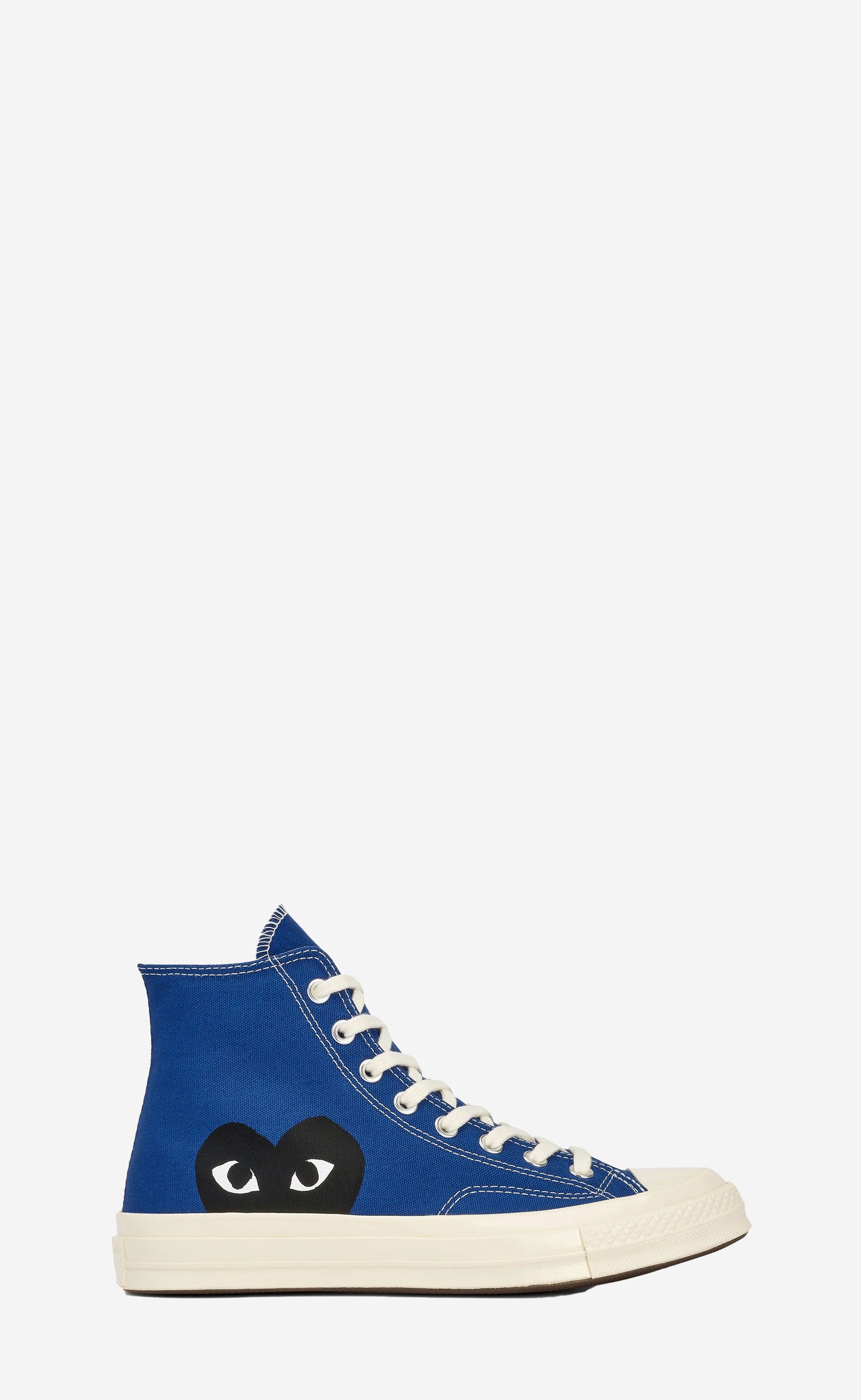 BLUE PLAY COMME DES GARÇONS X CONVERSE BLACK HEART CHUCK TAYLOR ALL STAR 70 HIGH