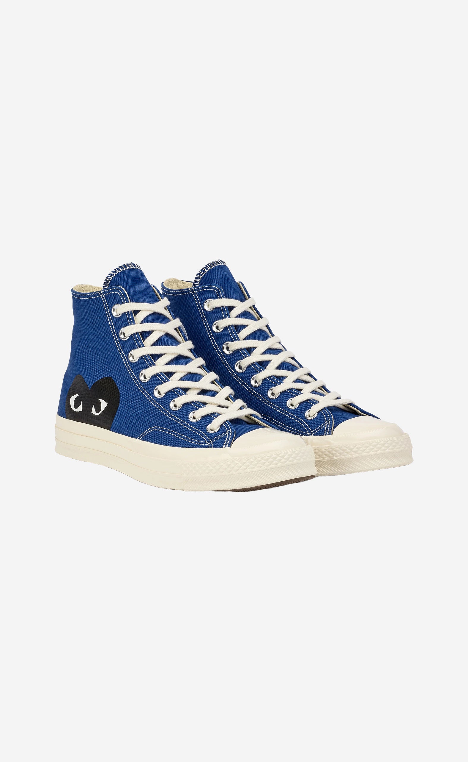 BLUE PLAY COMME DES GARÇONS X CONVERSE BLACK HEART CHUCK TAYLOR ALL STAR 70 HIGH