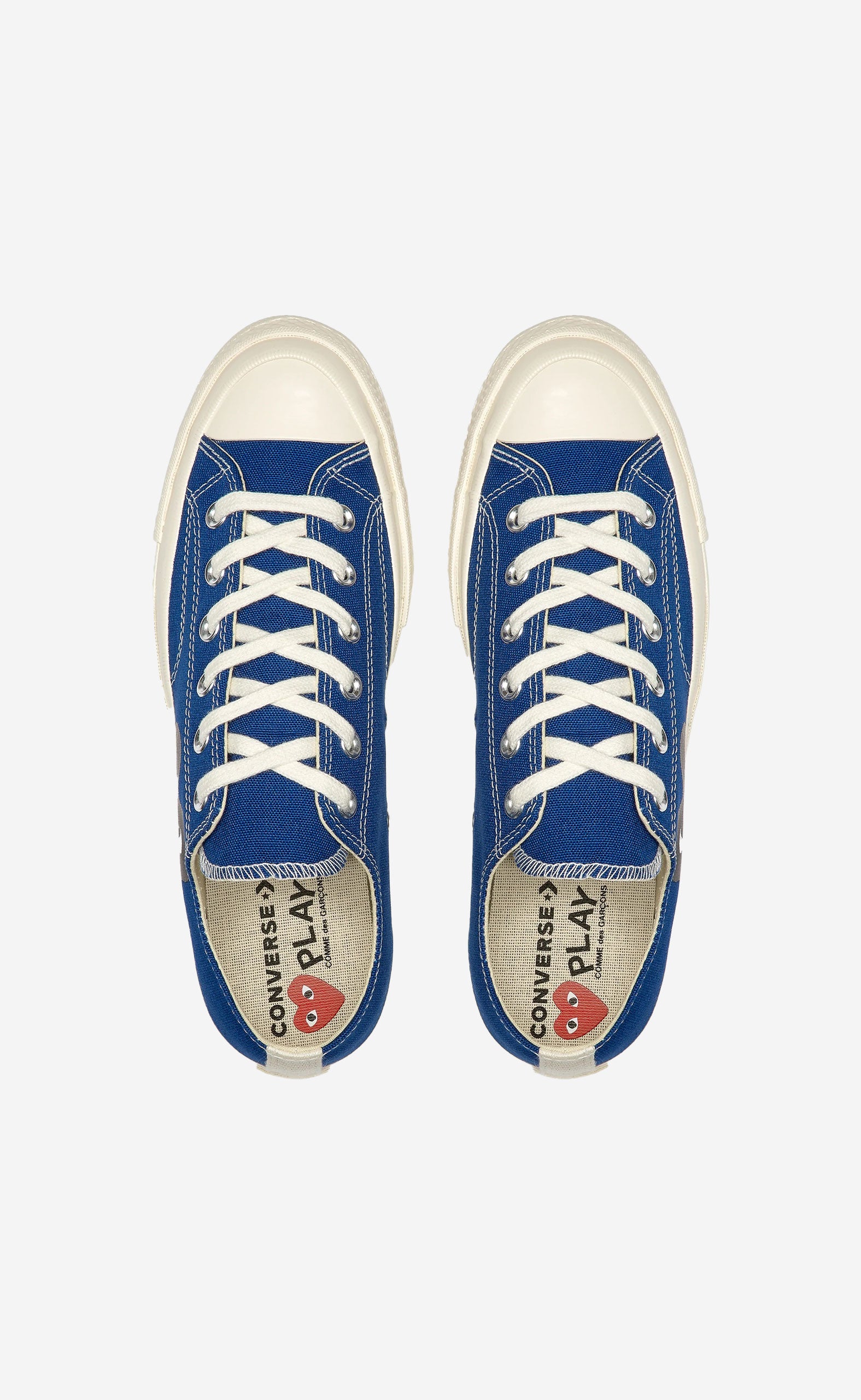 CONVERSE BLACK HEART BLUE CHUCK 70 LOW SNEAKER