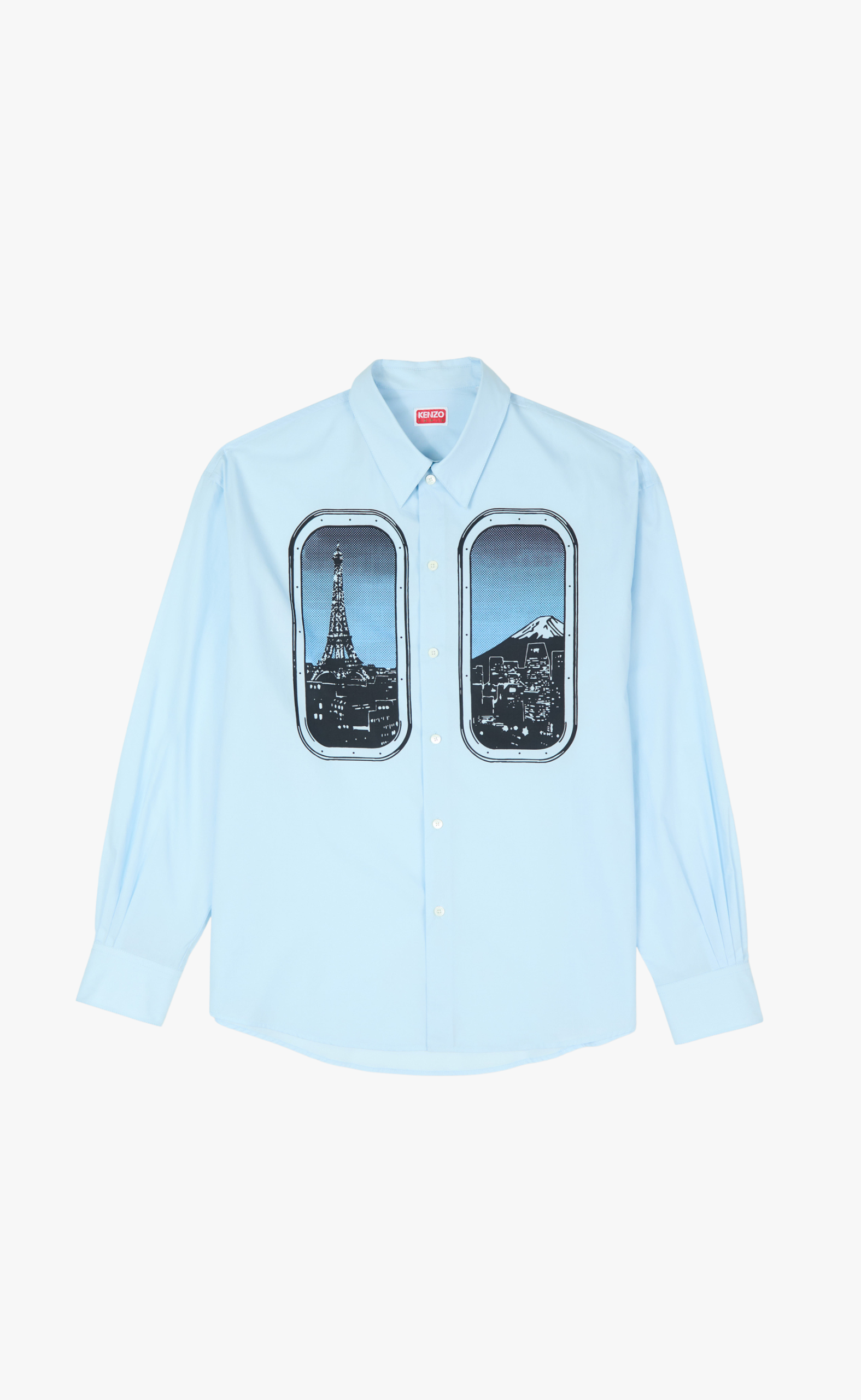KENZO CITY CASUAL LIGHT BLUE SHIRT
