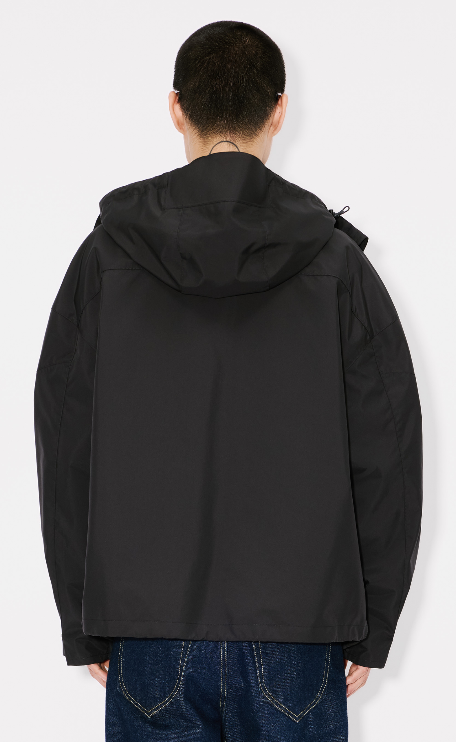 BOKE FLOWER 2.0 TECHNICAL WINDBREAKER BLACK JACKET