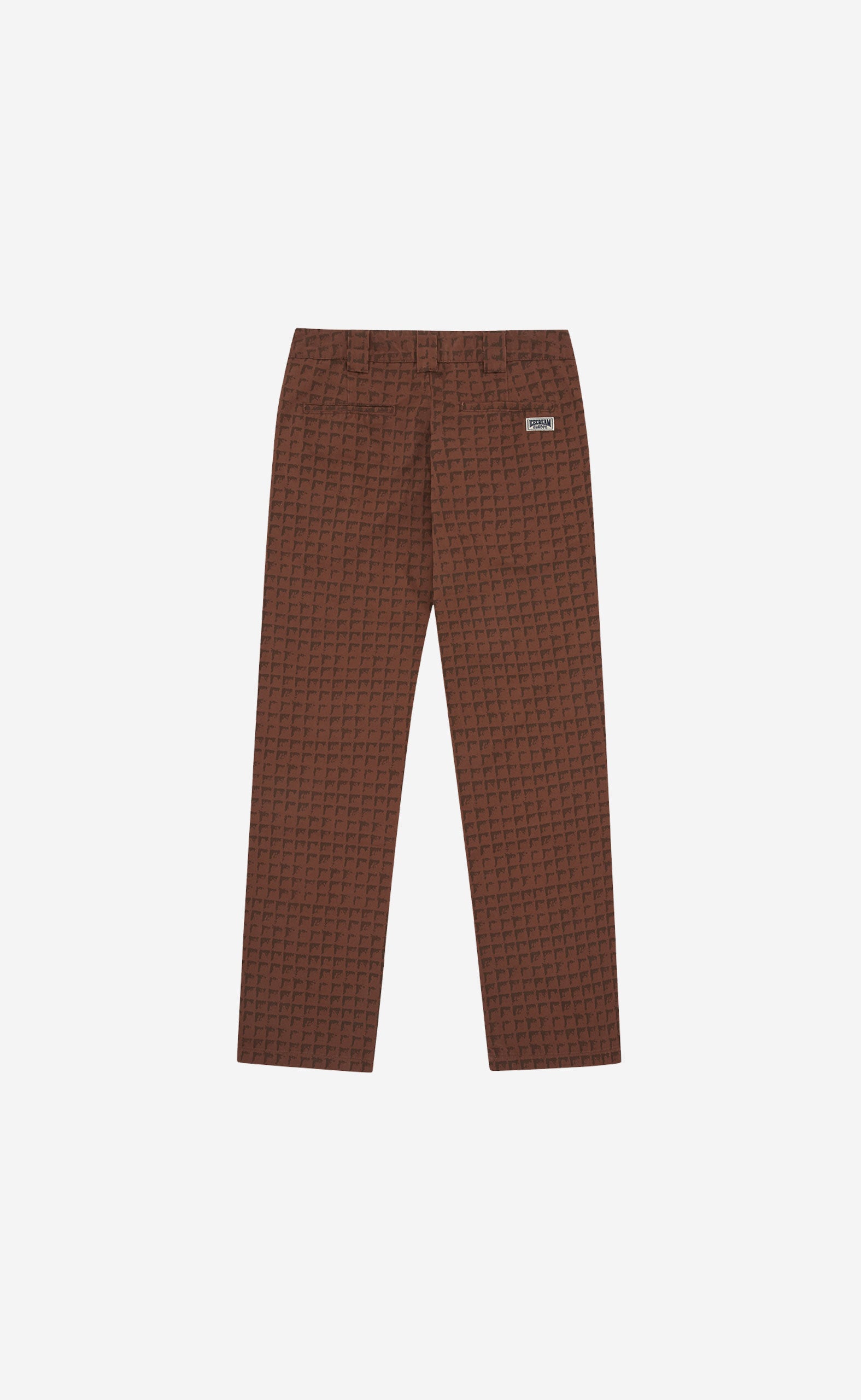 BROWN WAFFLE WORK PANTS