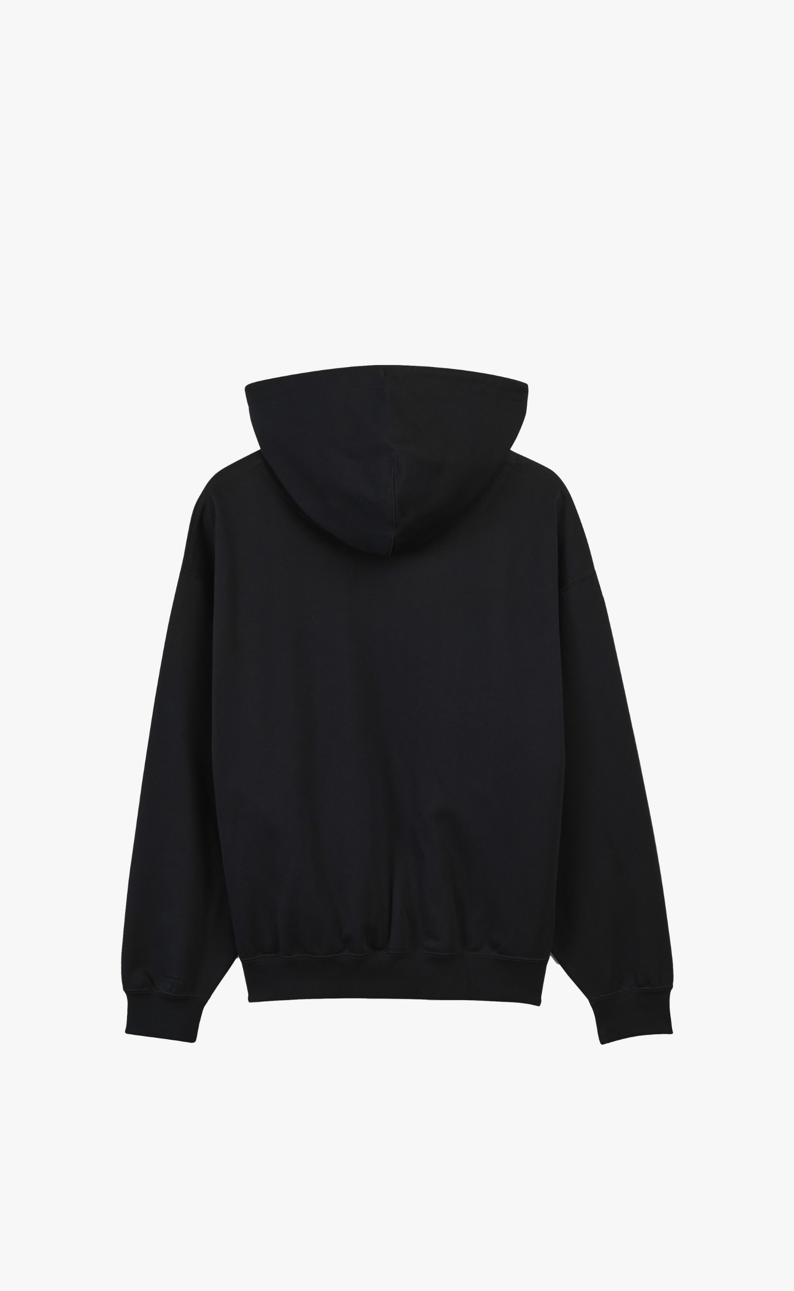 BRUSHED TERRY BLACK HOODIE