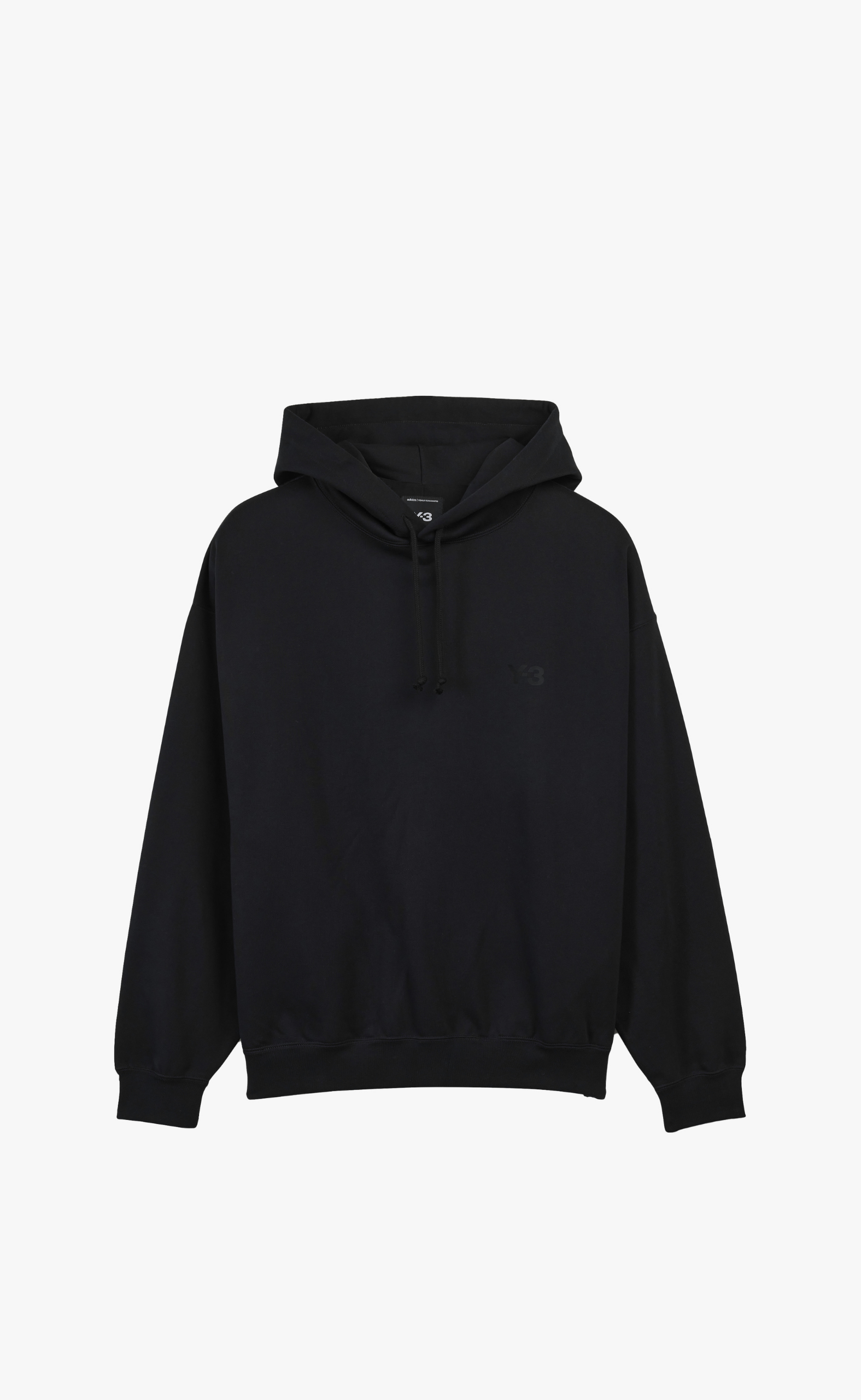 BRUSHED TERRY BLACK HOODIE