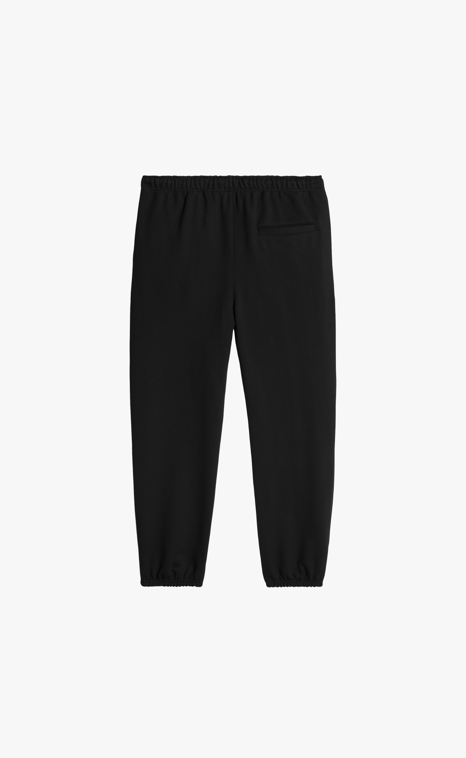 BRUSHED TERRY BLACK SWEATPANTS