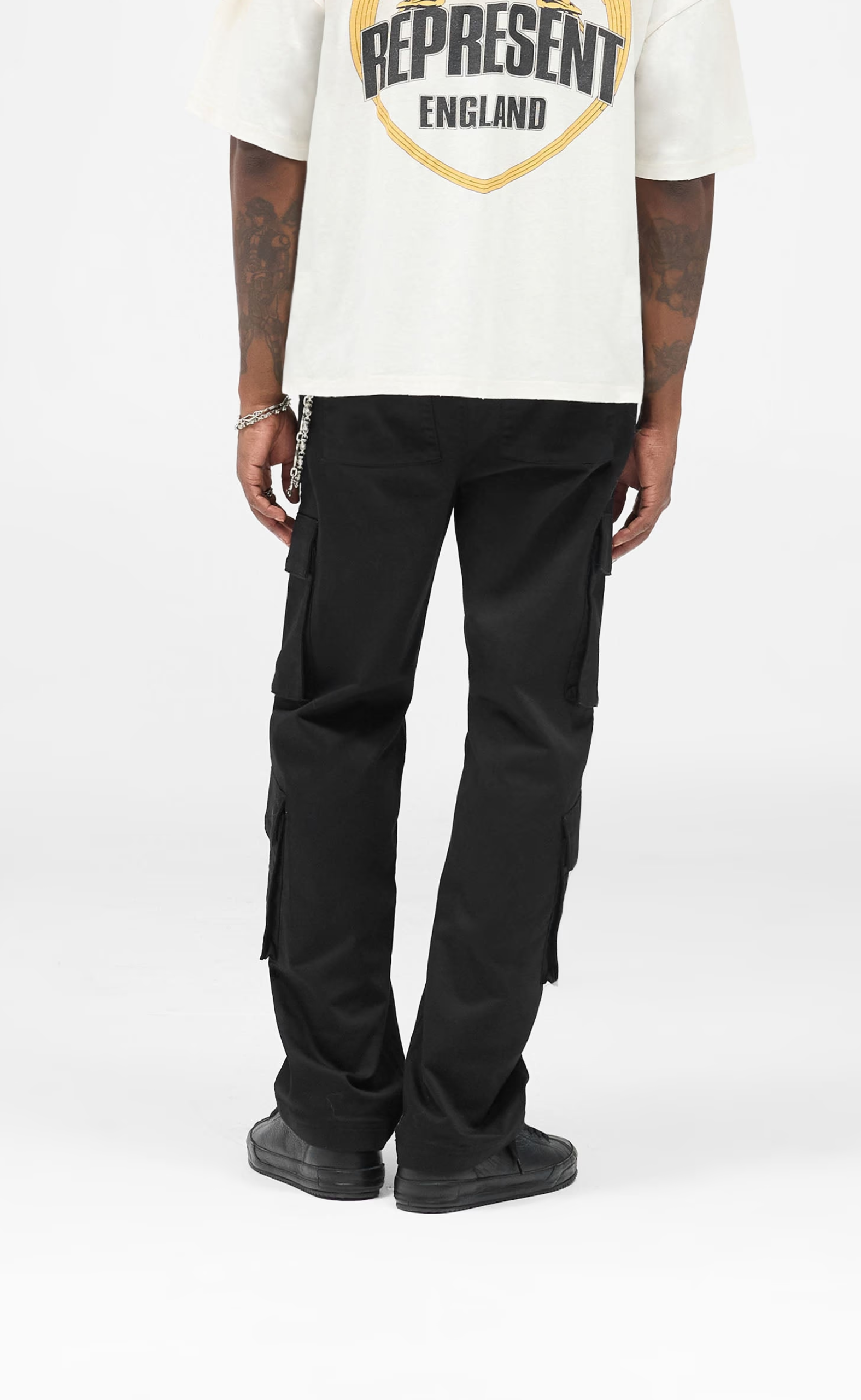 CARGO JET BLACK PANTS