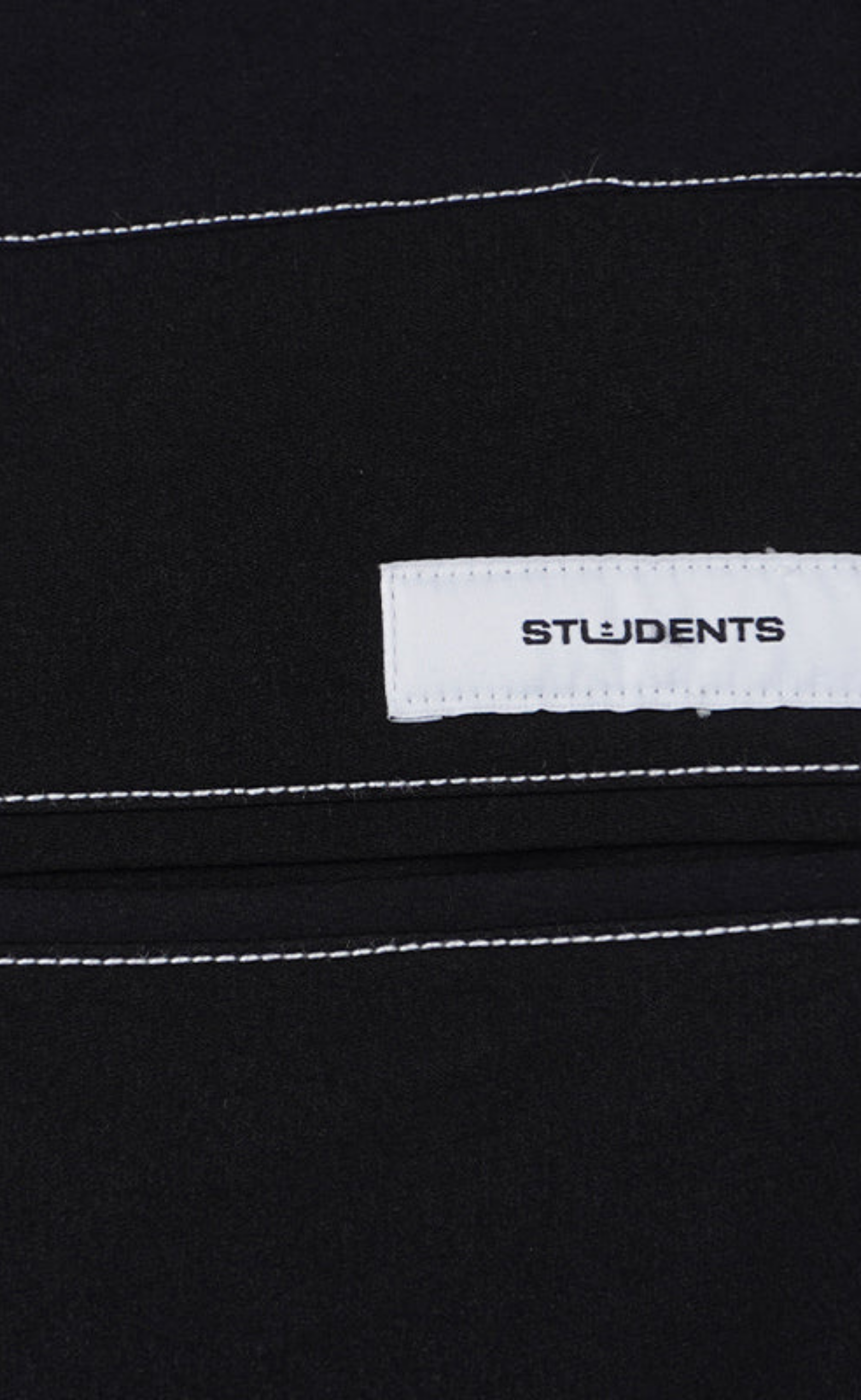 CEDRIC NYLON CARGO BLACK PANTS
