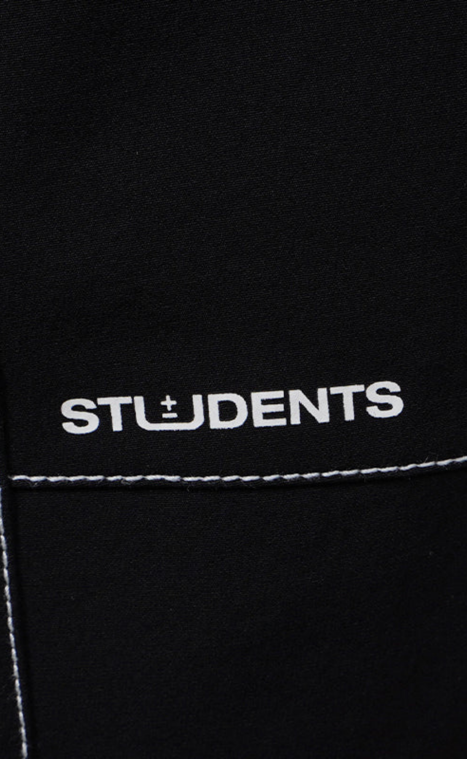 CEDRIC NYLON CARGO BLACK PANTS