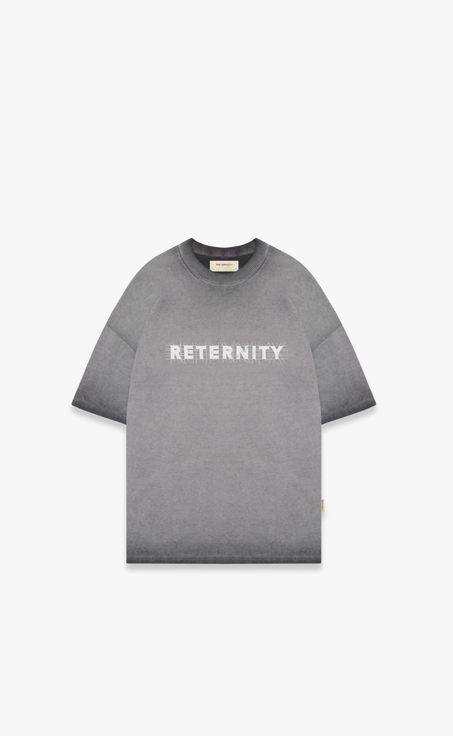 CONSTRUCTION KNIT DARK GREY T-SHIRT