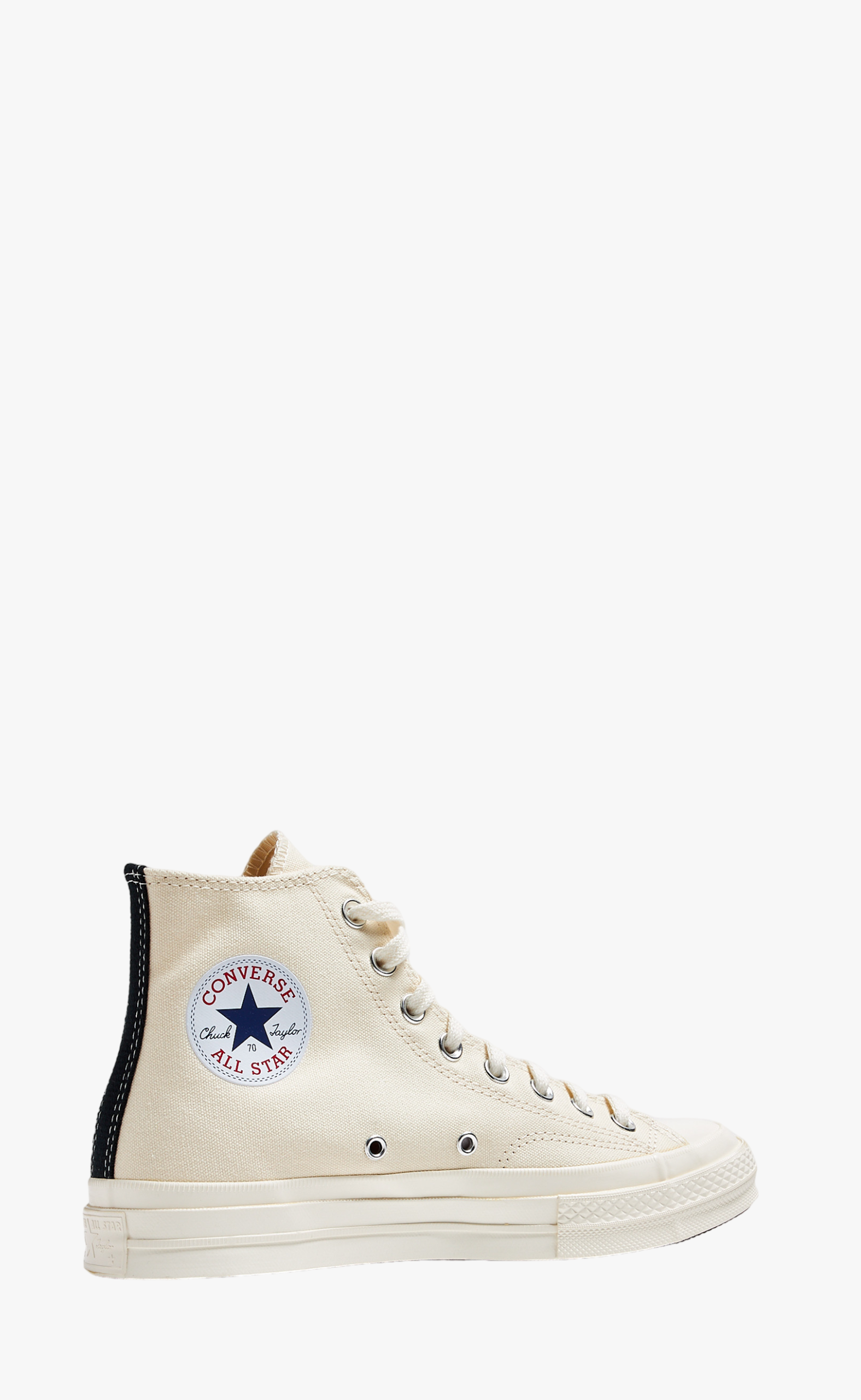 CONVERSE SMALL RED HEART HIGH TOP BEIGE SNEAKER