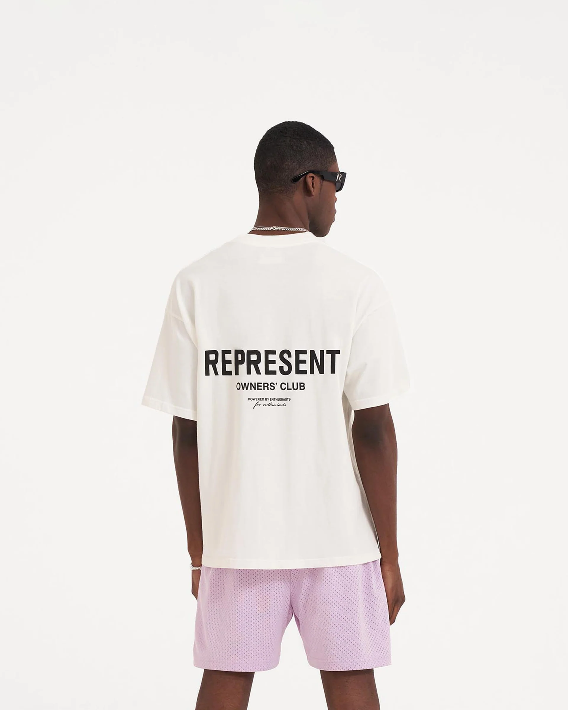 REPRESENT OWNERS CLUB FLAT WHITE T-SHIRT