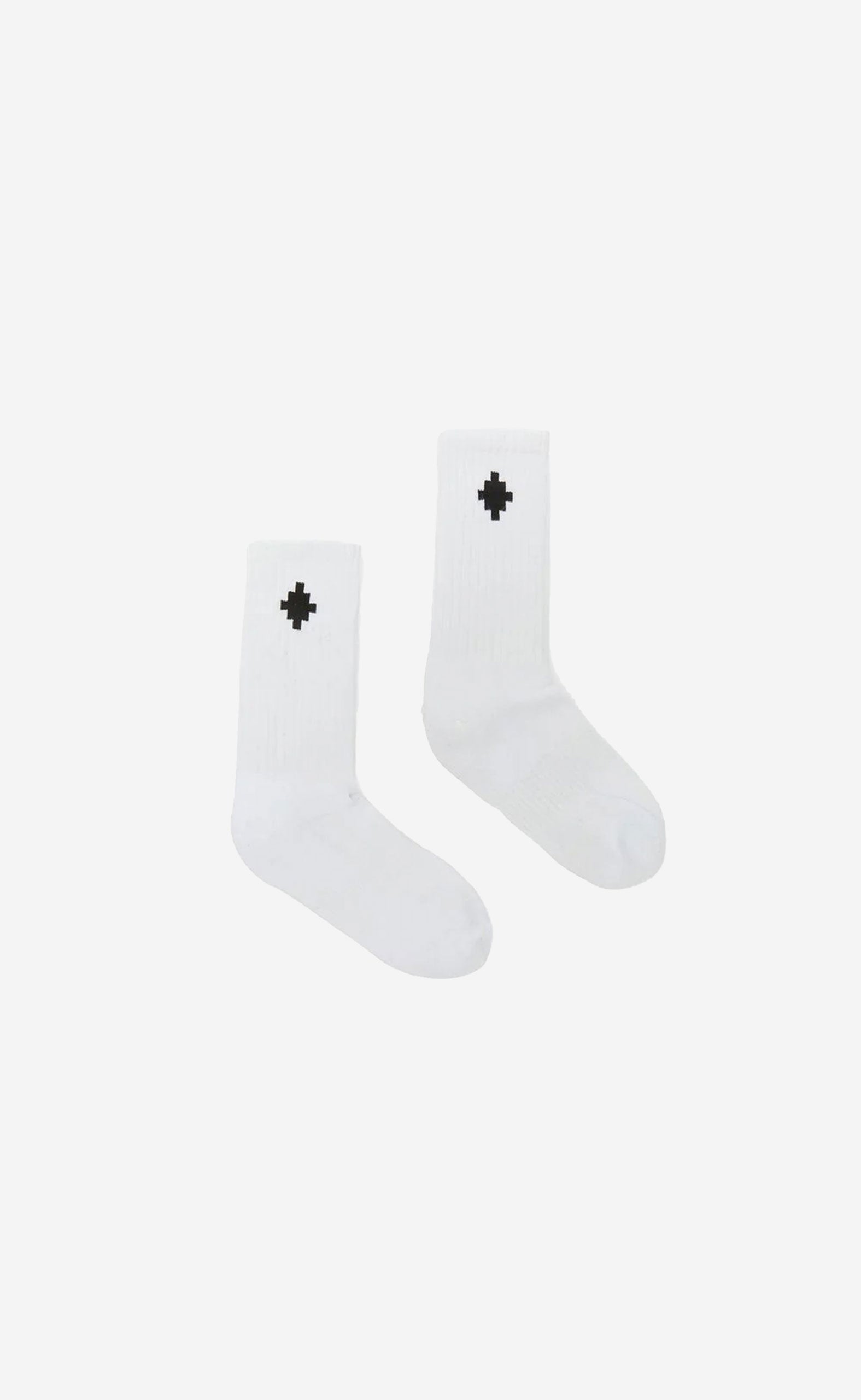 CROSS SIDEWAY SHORT SOCKS WHITE BLACK