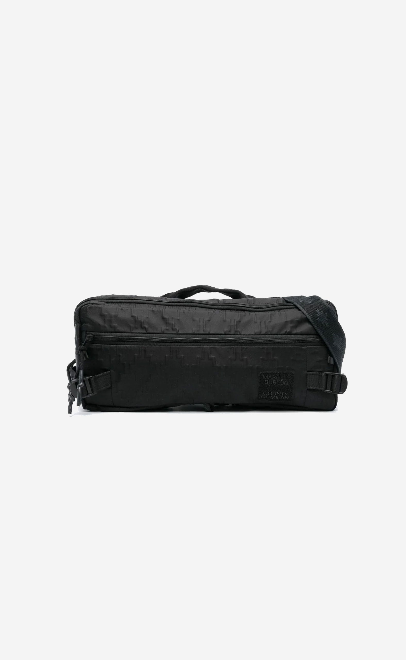 CROSS TAPE CROSS BODY BAG BLACK BLACK