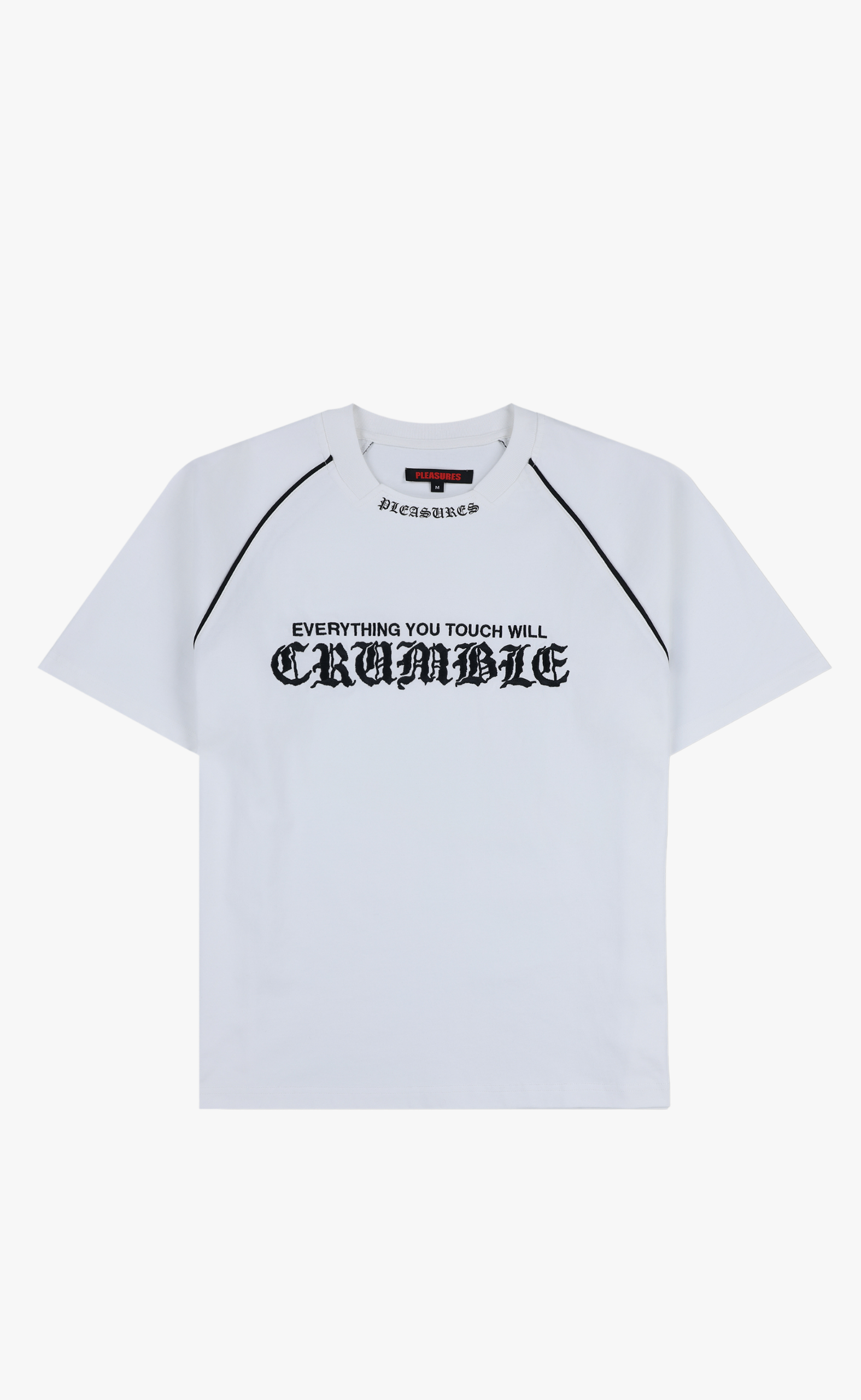 CRUMBLE HEAVYWEIGHT RAGLAN WHITE T-SHIRT