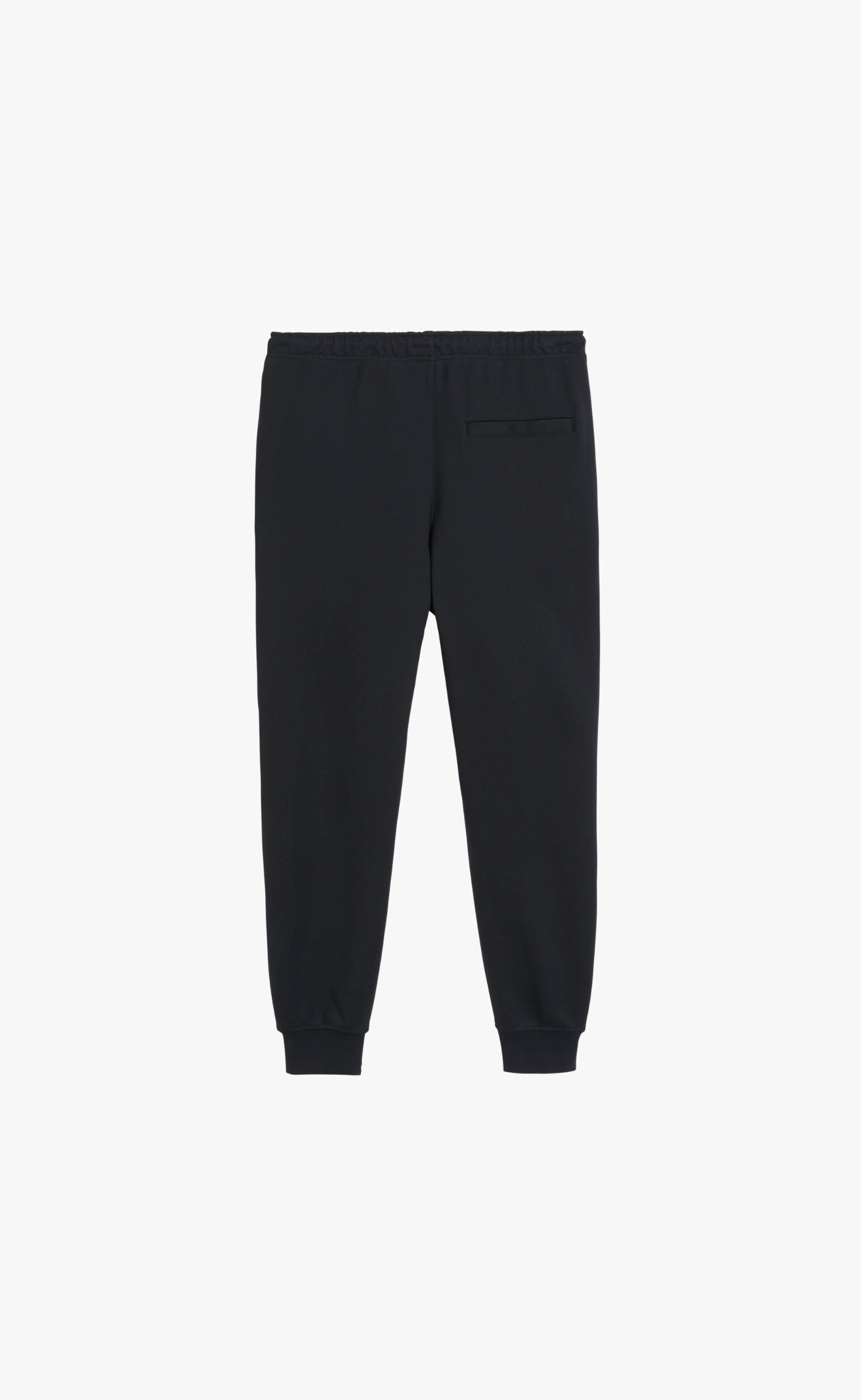 CUFFED FRENCH TERRY BLACK SWEATPANTS