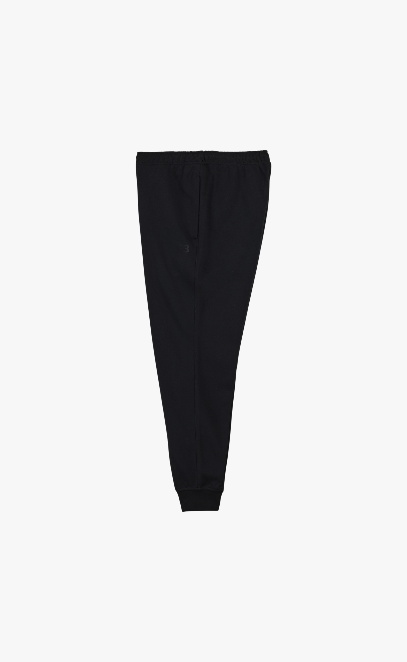 CUFFED FRENCH TERRY BLACK SWEATPANTS