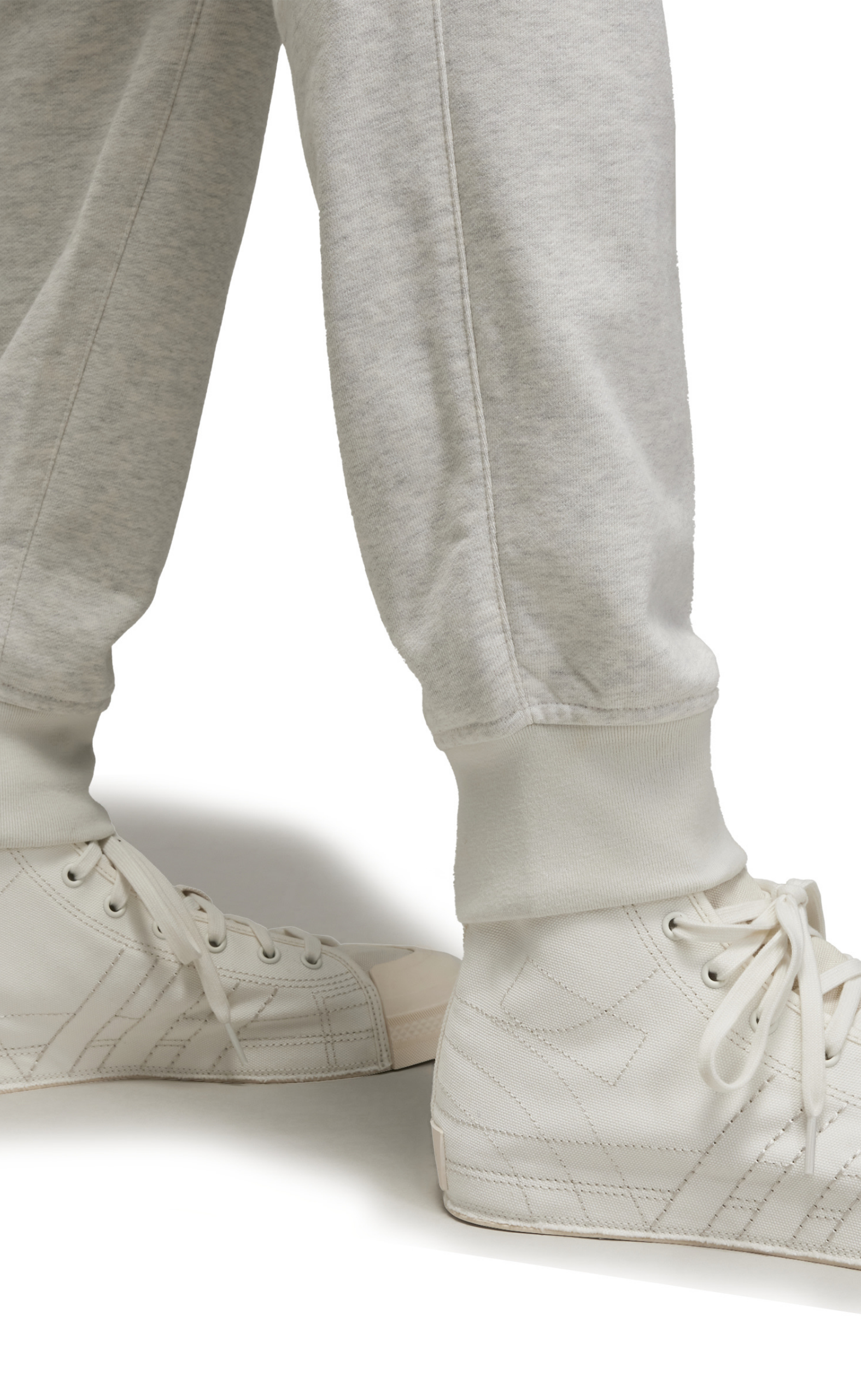 CUFFED FRENCH TERRY GREY SWEATPANTS