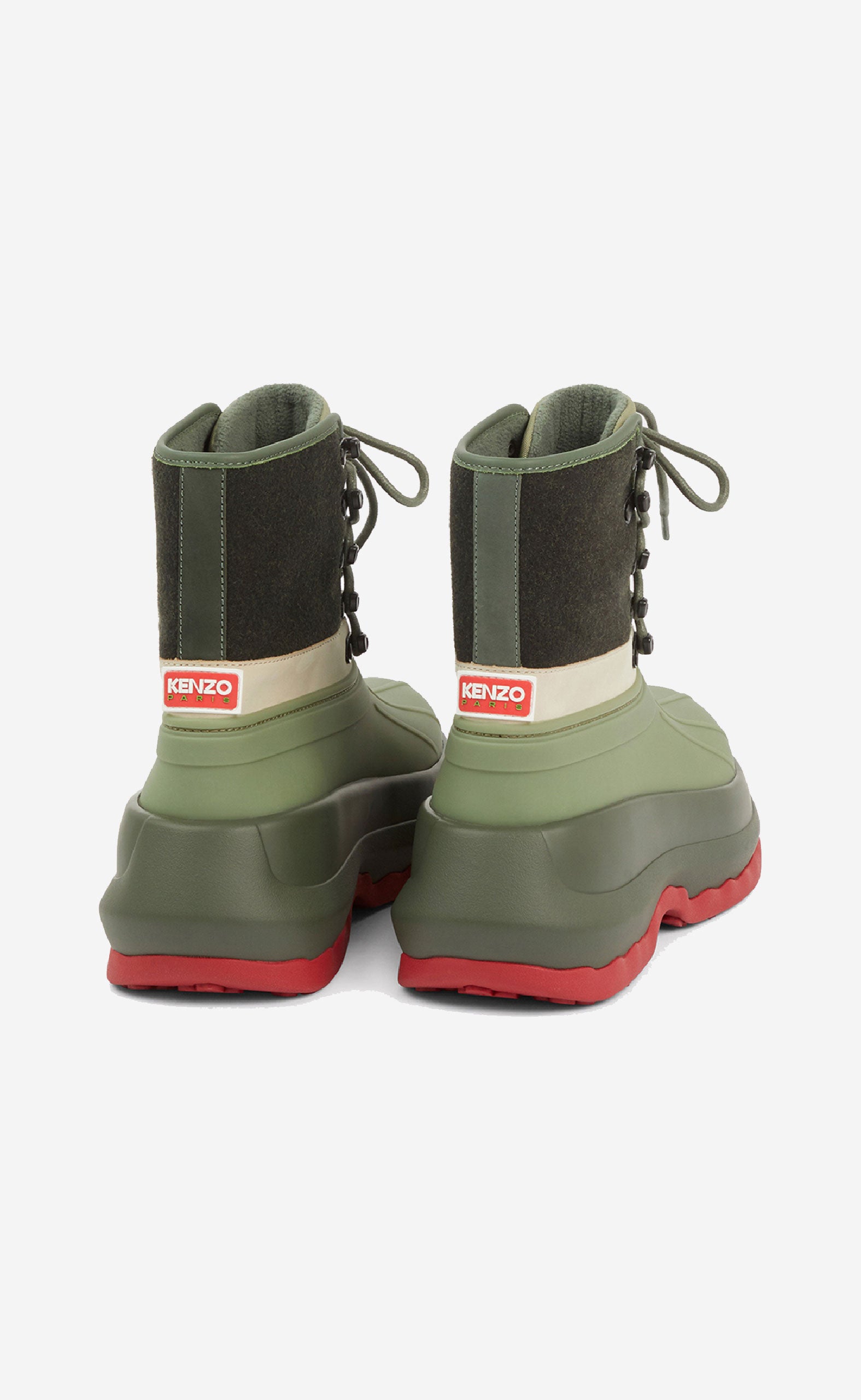 DARK KHAKI KENZO X HUNTER ANKLE BOOTS