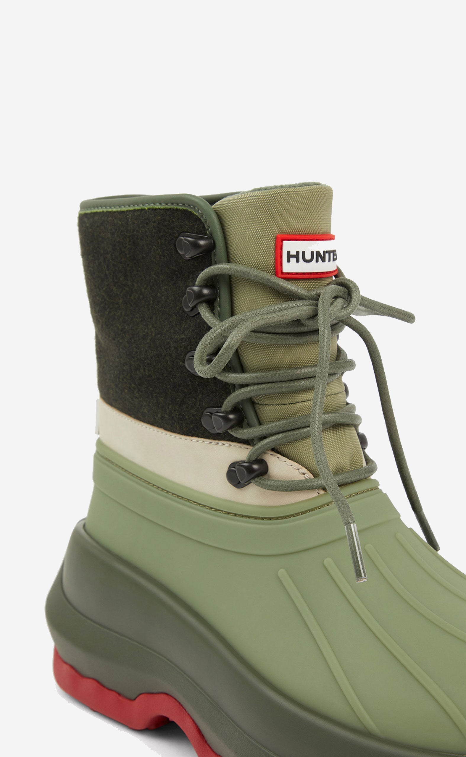 DARK KHAKI KENZO X HUNTER ANKLE BOOTS
