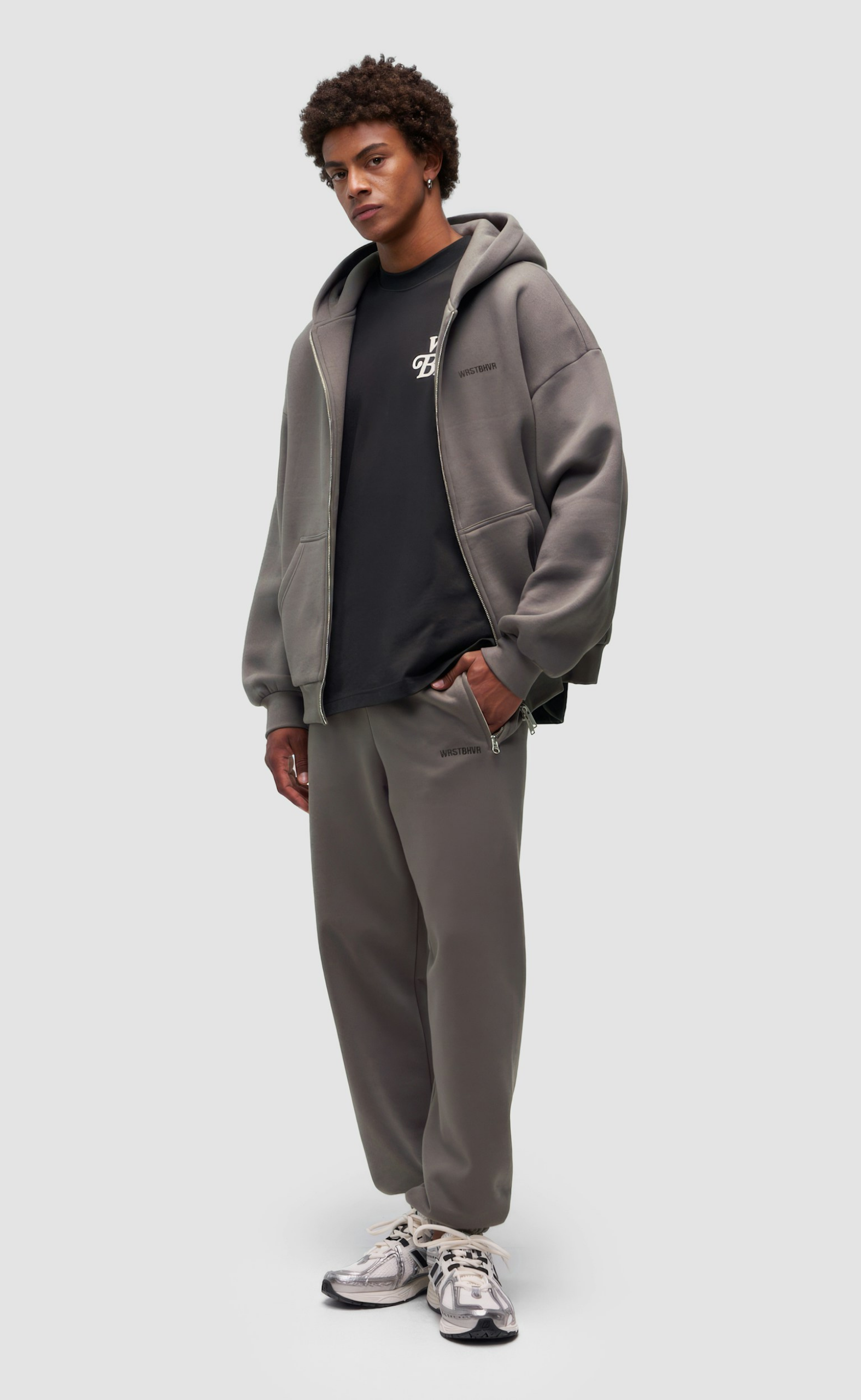 DIAGO V2 ZIP DARK GRAY HOODIE