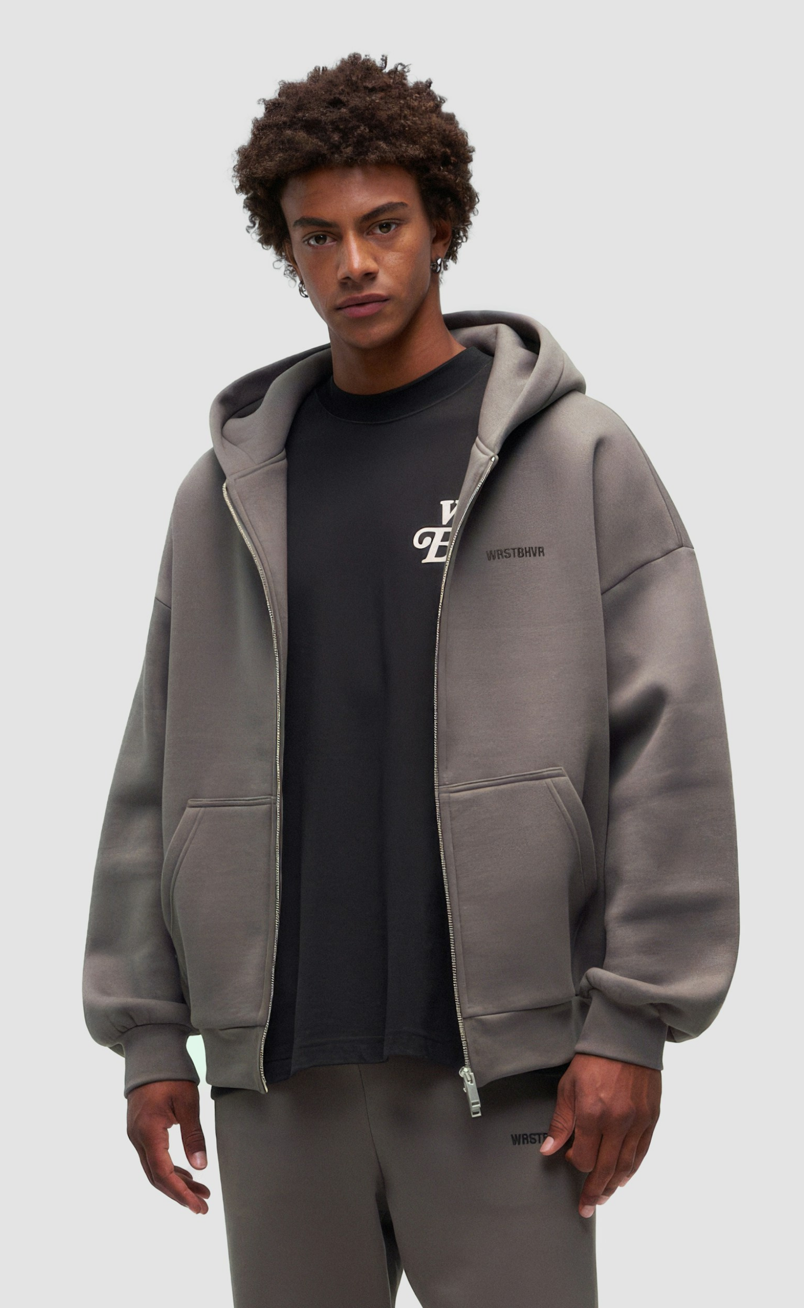 DIAGO V2 ZIP DARK GRAY HOODIE