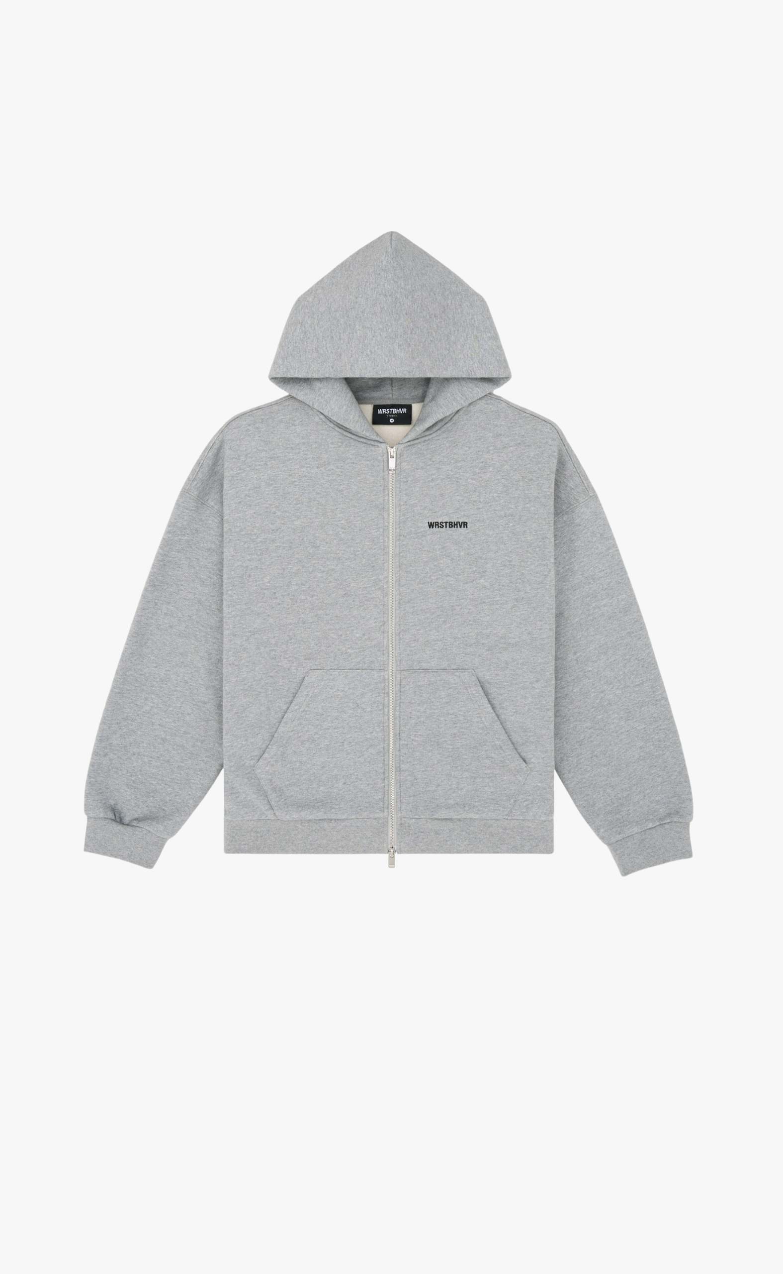 DIAGO V2 ZIP GRAY MELANGE HOODIE