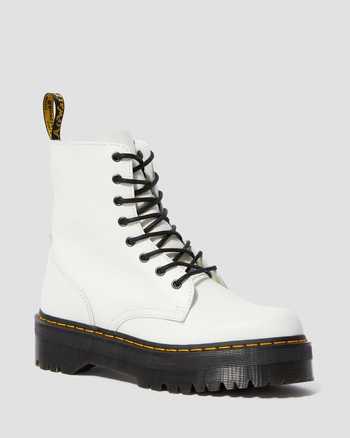 Jadon 8 Eye Boot White