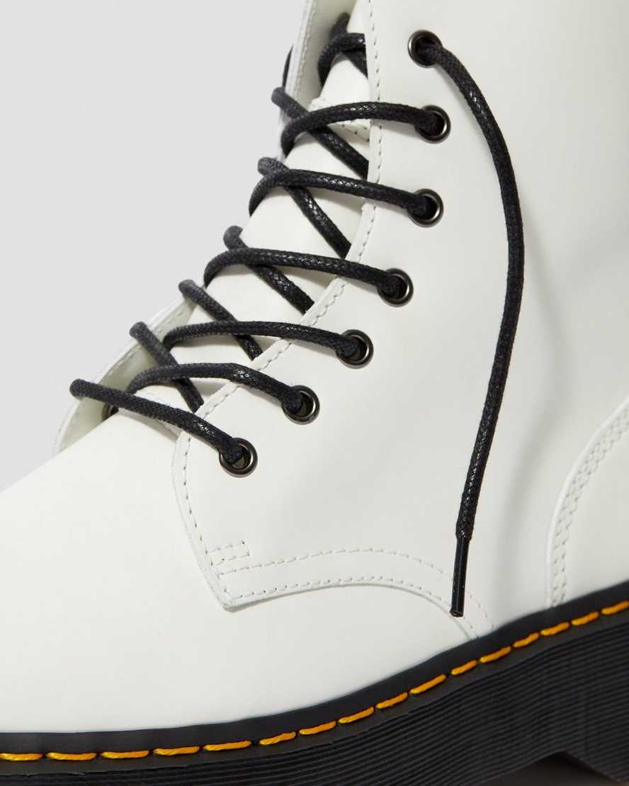 Jadon 8 Eye Boot White