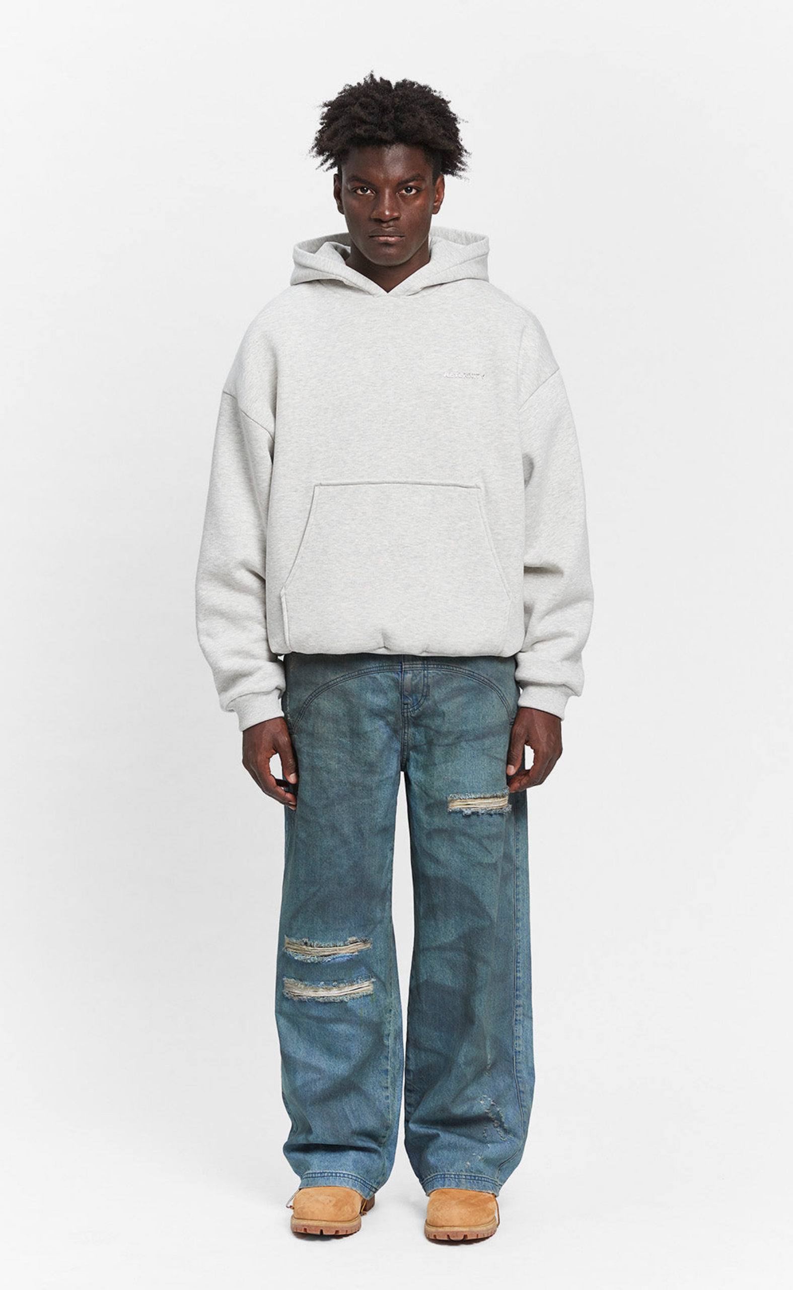 ÉVO MELANGE GREY HOODIE
