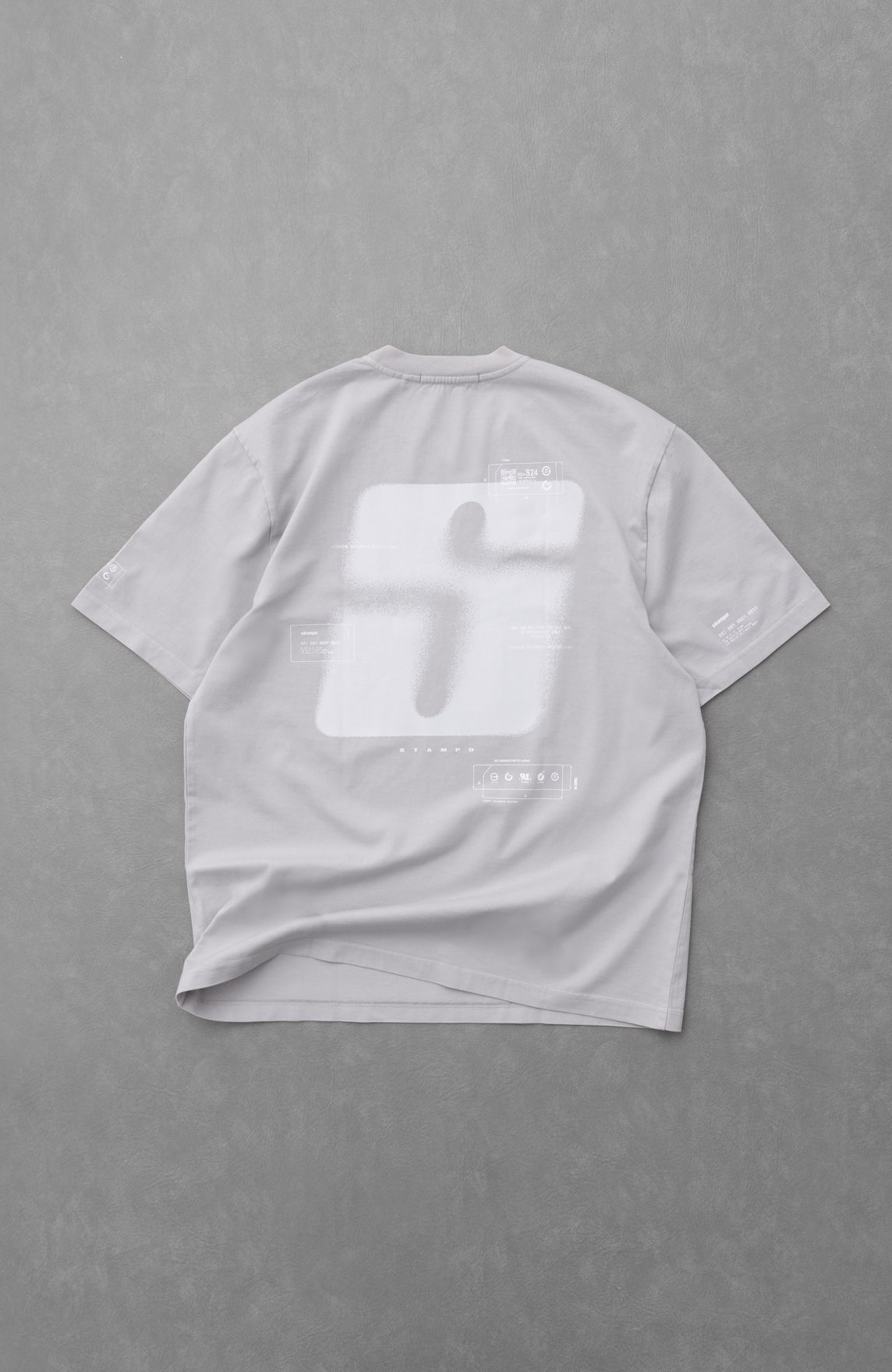 S24 GARMENT DYED TRANSIT ASH GREY TEE