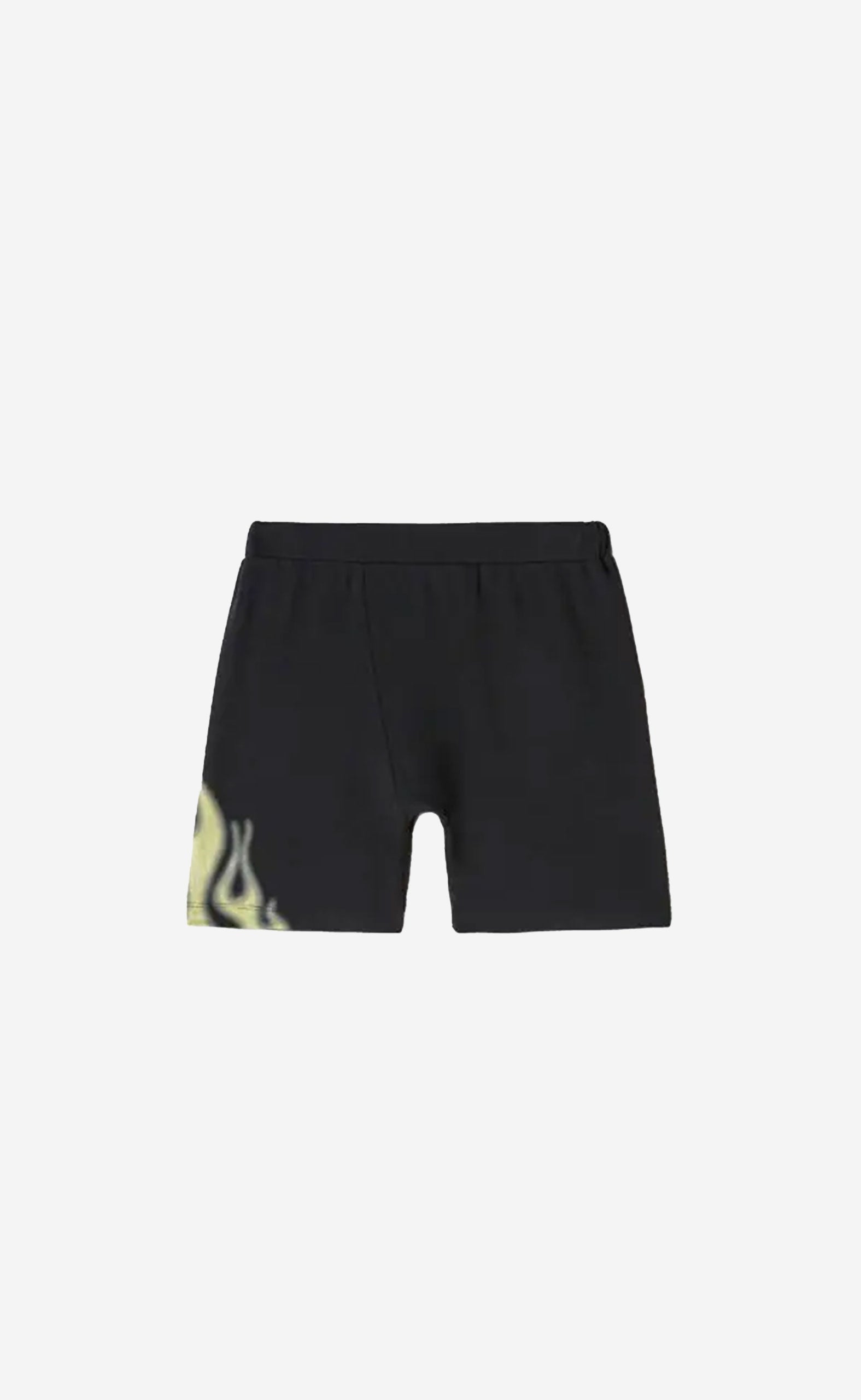 FLAMES CYCLING SHORTS BLACK YELLOW